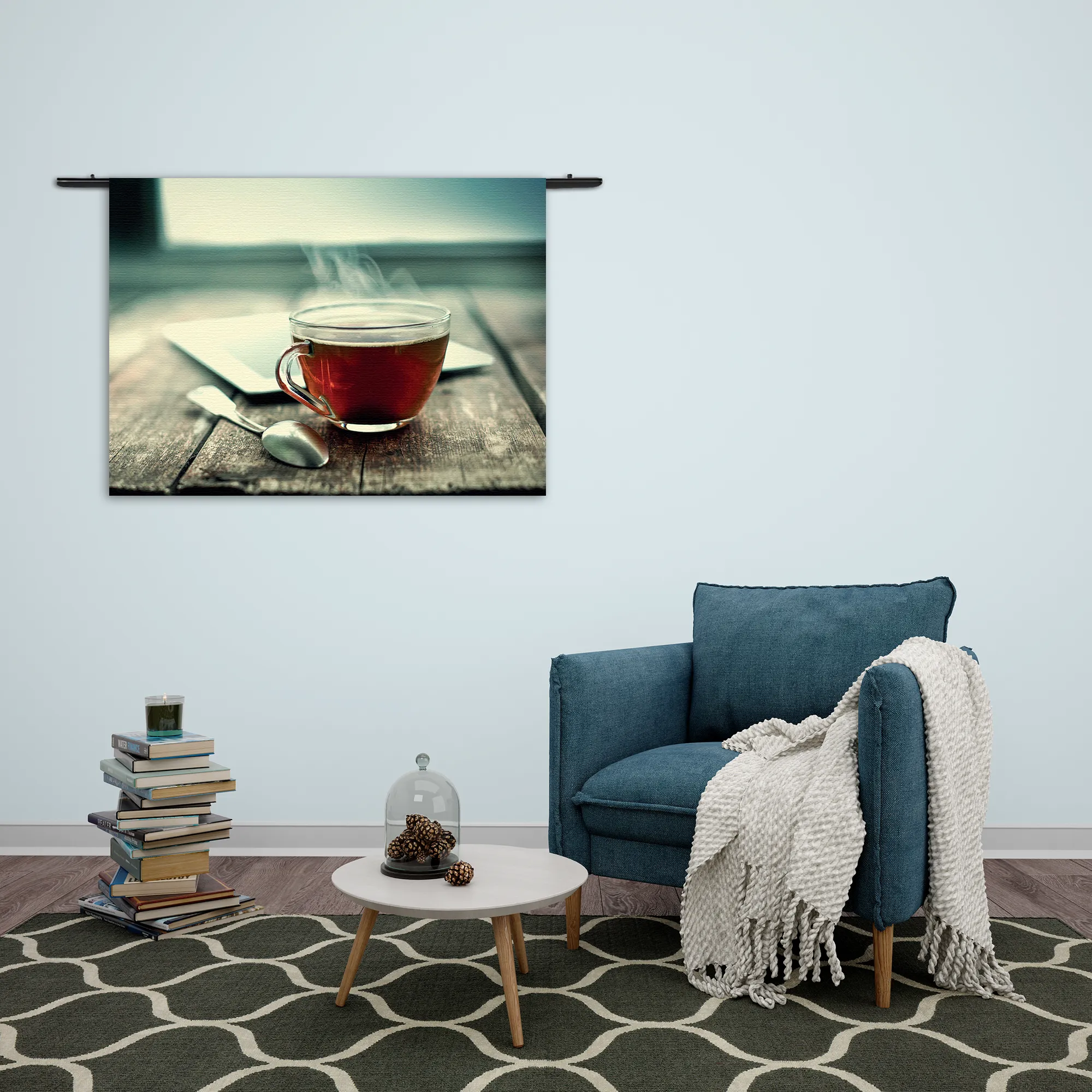 Wandkleed Thee Rechthoek Horizontaal Template 50 70 WK Horizontaal Eten En Drinken 33 2