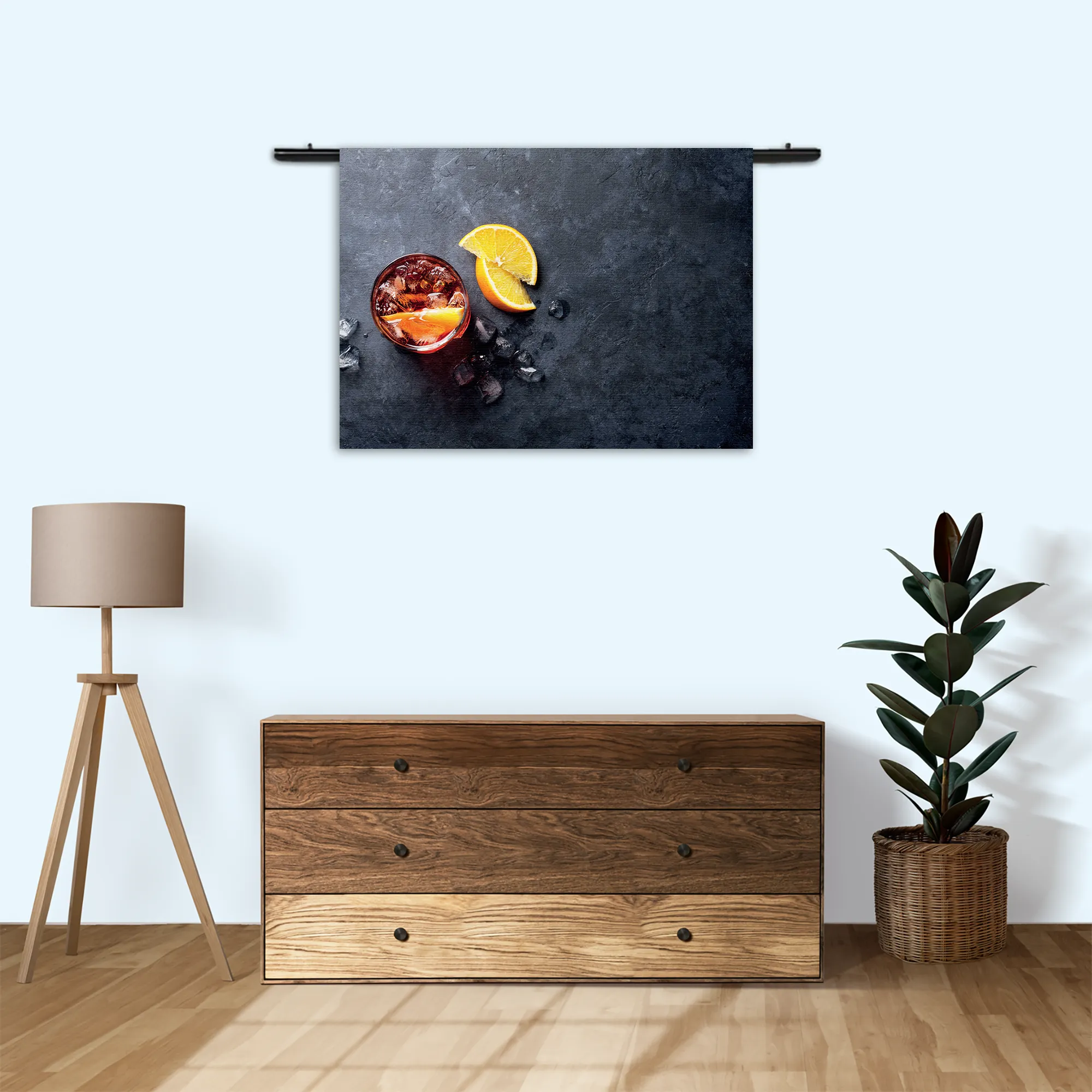 Wandkleed Cocktail met Citroen Rechthoek Horizontaal Template 50 70 WK Horizontaal Eten En Drinken 42 3