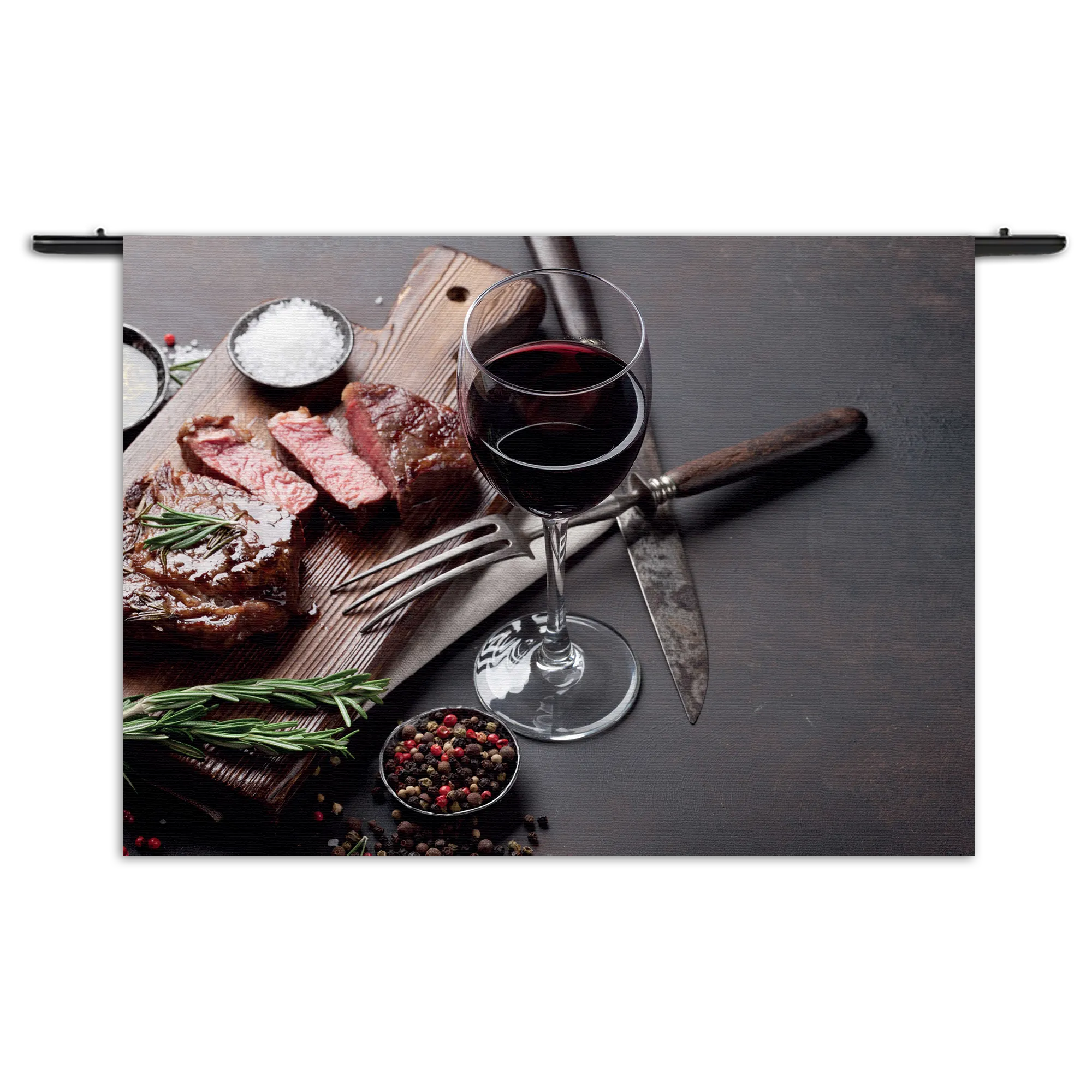 Wandkleed Beef met Rode Wijn Rechthoek Horizontaal Template 50 70 WK Horizontaal Eten En Drinken 47 1