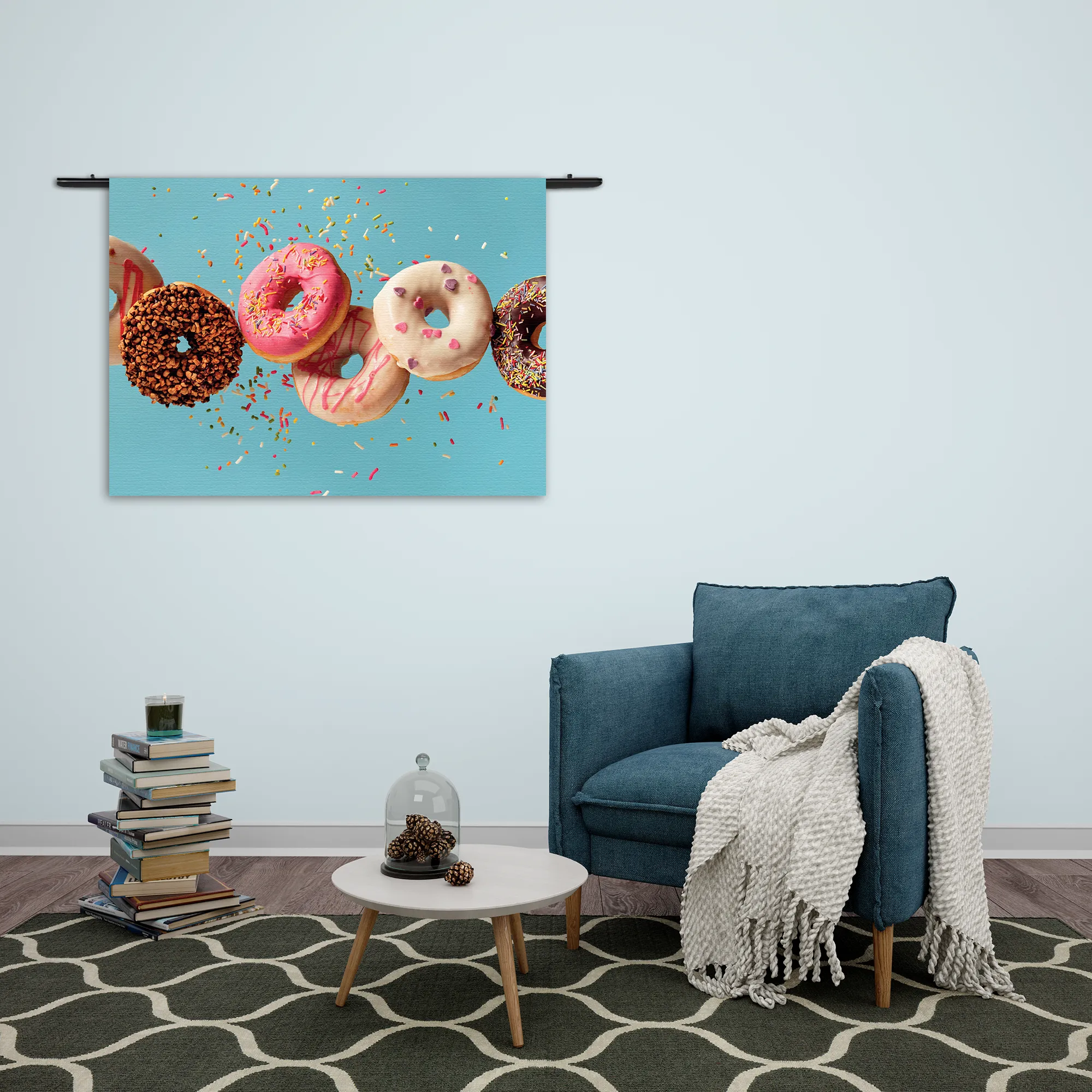 Wandkleed Donuts Rechthoek Horizontaal Template 50 70 WK Horizontaal Eten En Drinken 48 2