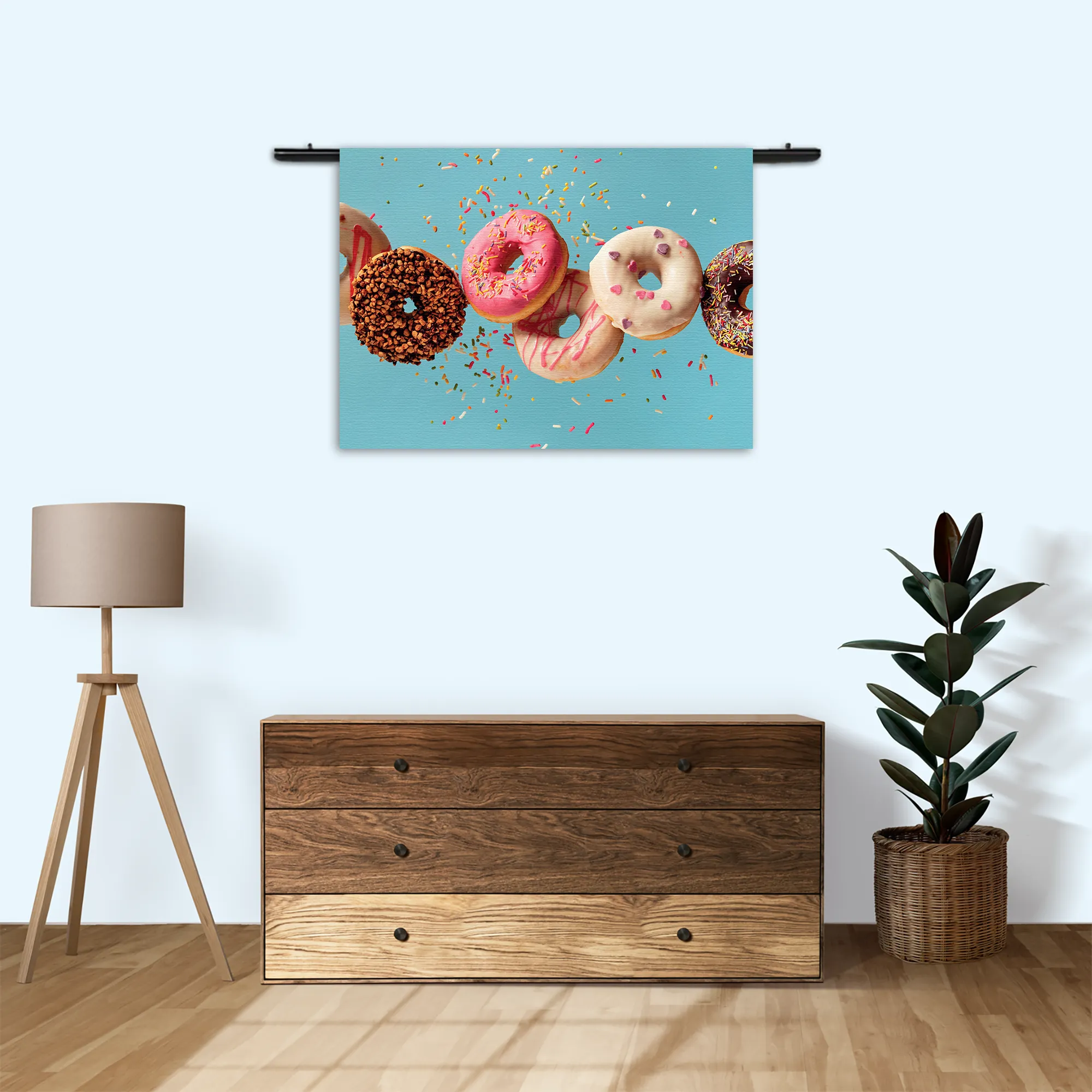 Wandkleed Donuts Rechthoek Horizontaal Template 50 70 WK Horizontaal Eten En Drinken 48 3