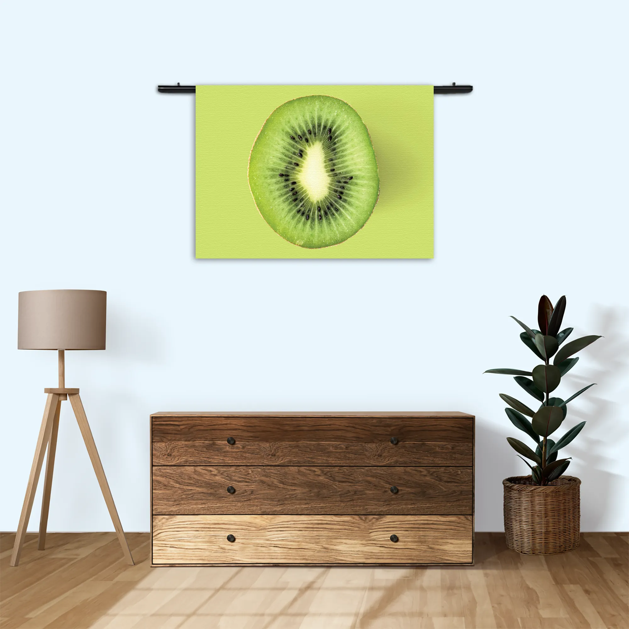 Wandkleed Kiwi Rechthoek Horizontaal Template 50 70 WK Horizontaal Eten En Drinken 5 3