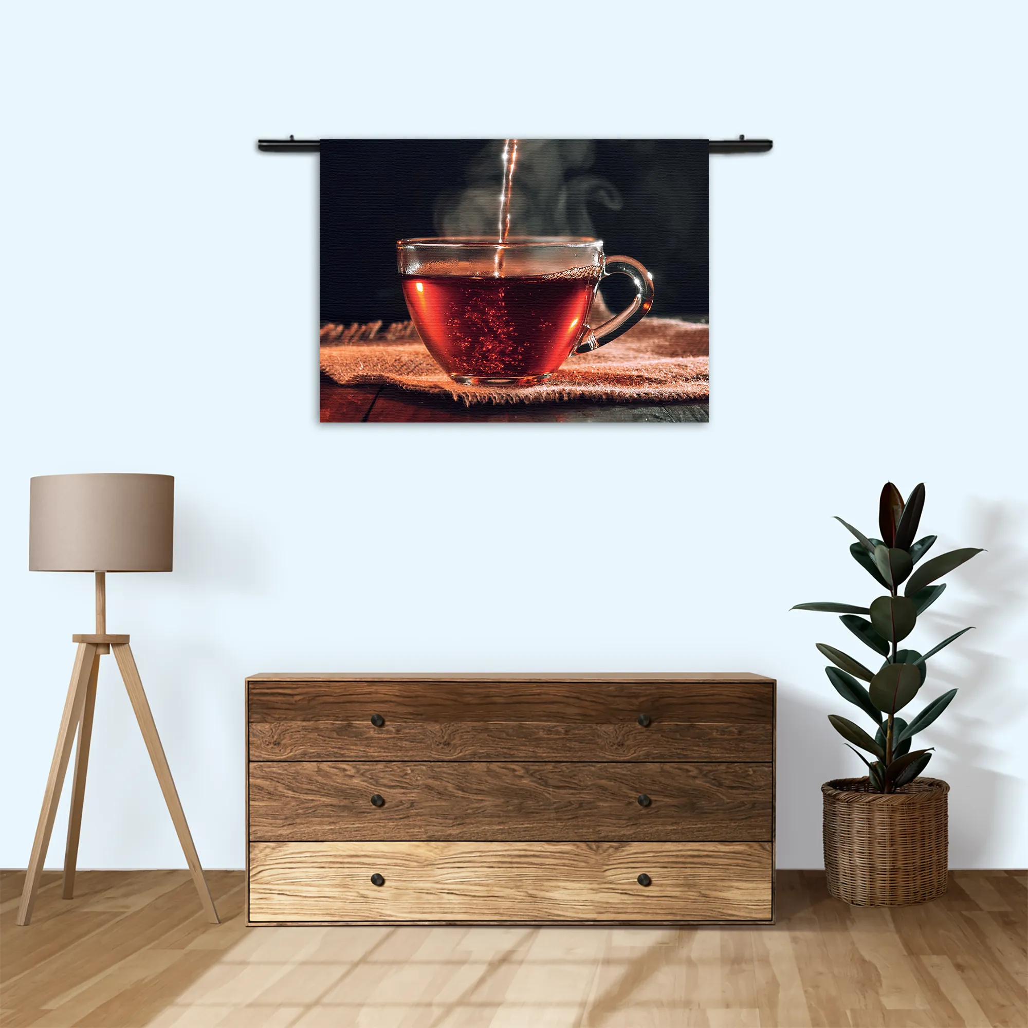 Wandkleed Thee Bij Ons Thuis Rechthoek Horizontaal Template 50 70 WK Horizontaal Eten En Drinken 52 3