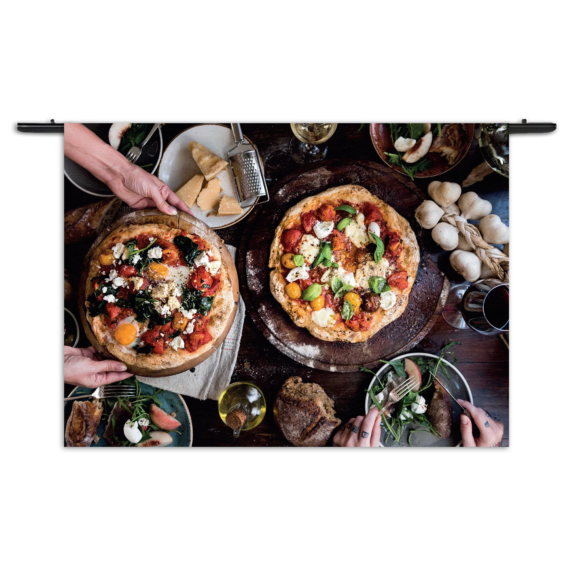 Wandkleed Italiaans Restaurant Rechthoek Horizontaal Template 50 70 WK Horizontaal Eten En Drinken 60 1