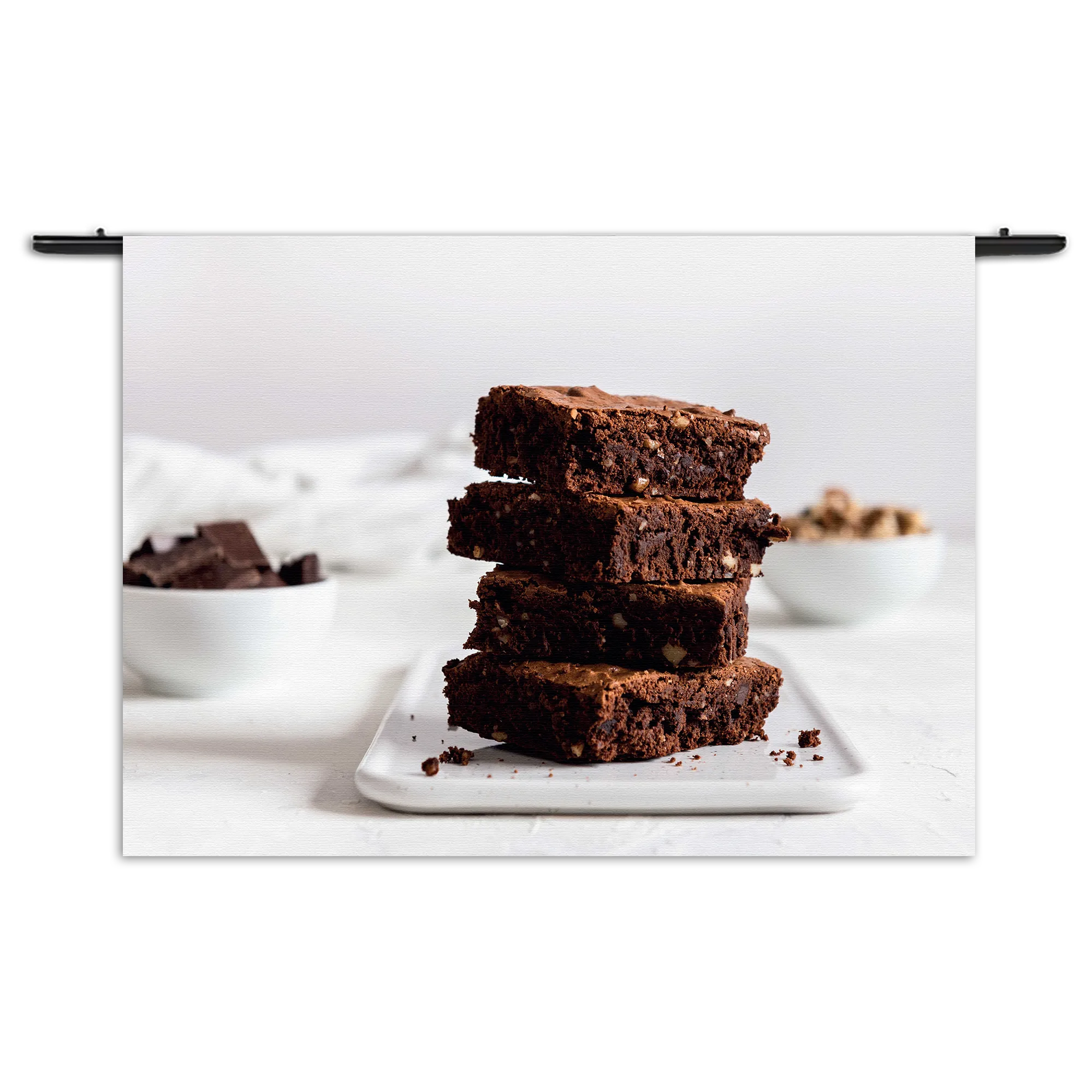 Wandkleed Brownie Rechthoek Horizontaal Template 50 70 WK Horizontaal Eten En Drinken 62 1