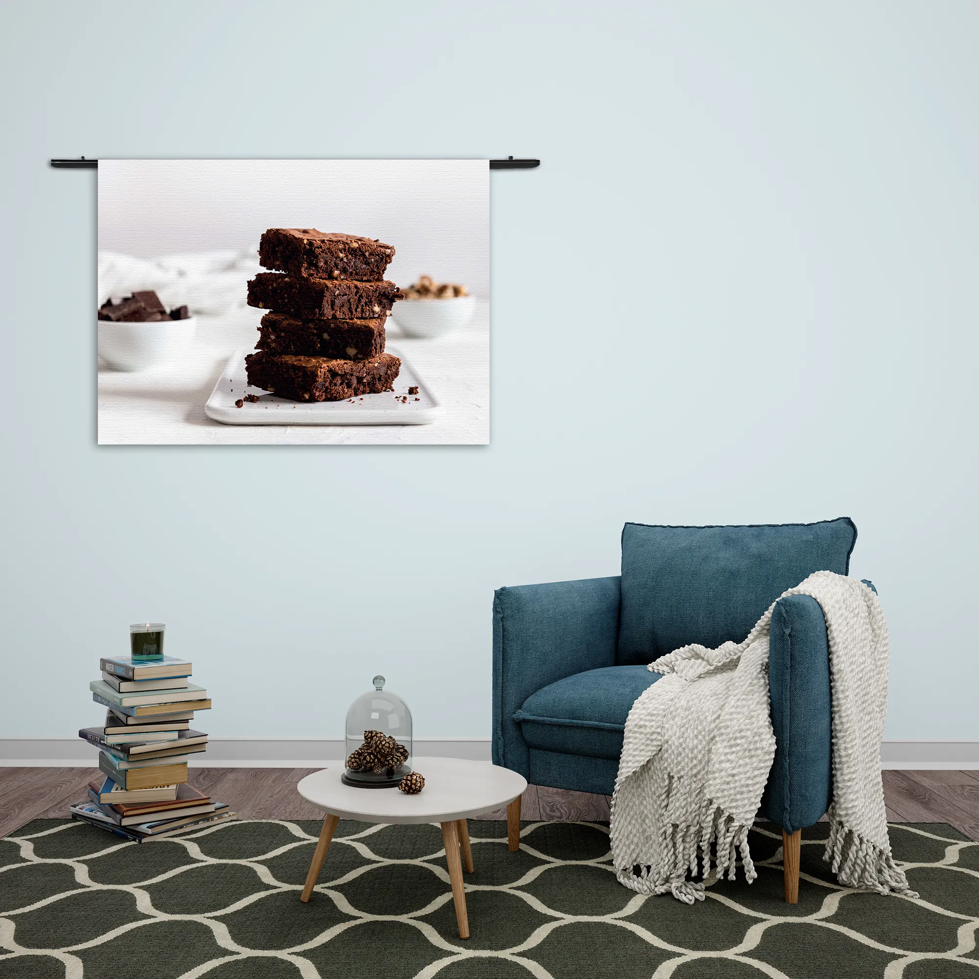 Wandkleed Brownie Rechthoek Horizontaal Template 50 70 WK Horizontaal Eten En Drinken 62 2