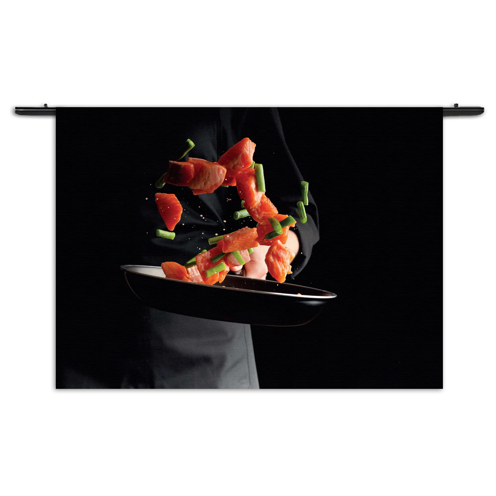 Wandkleed Zalm Wokken Rechthoek Horizontaal Template 50 70 WK Horizontaal Eten En Drinken 64 1