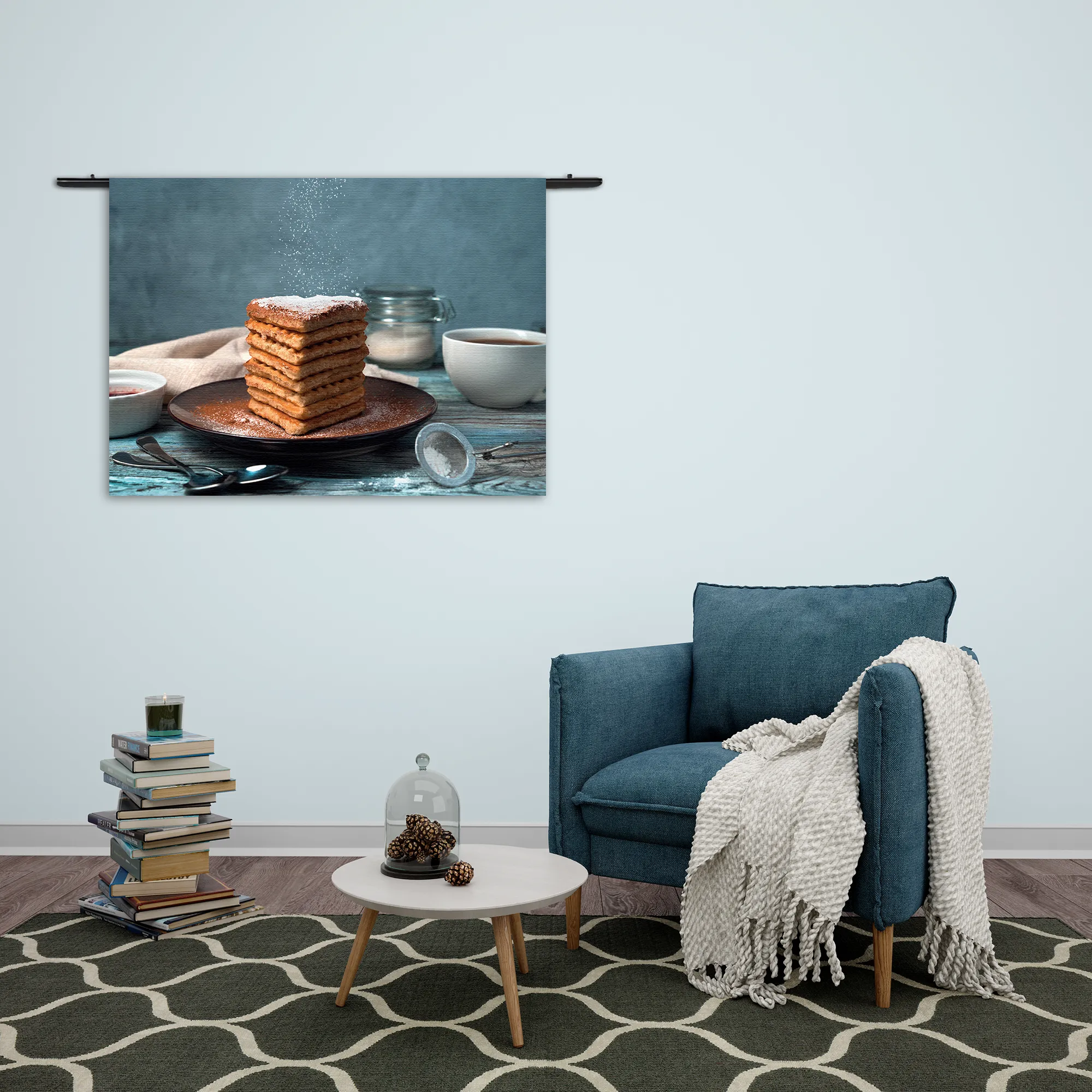 Wandkleed Wafels Rechthoek Horizontaal Template 50 70 WK Horizontaal Eten En Drinken 68 2