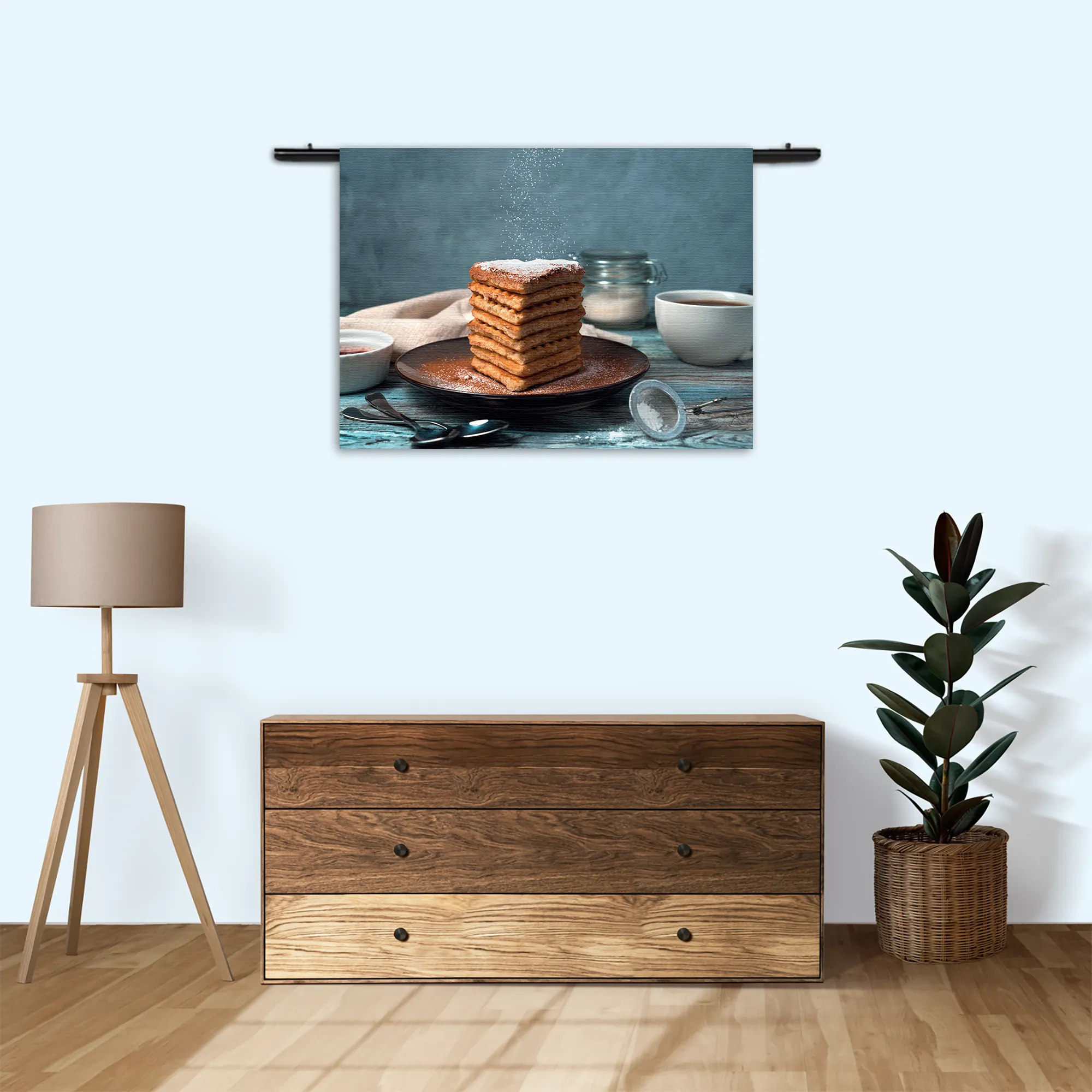 Wandkleed Wafels Rechthoek Horizontaal Template 50 70 WK Horizontaal Eten En Drinken 68 3