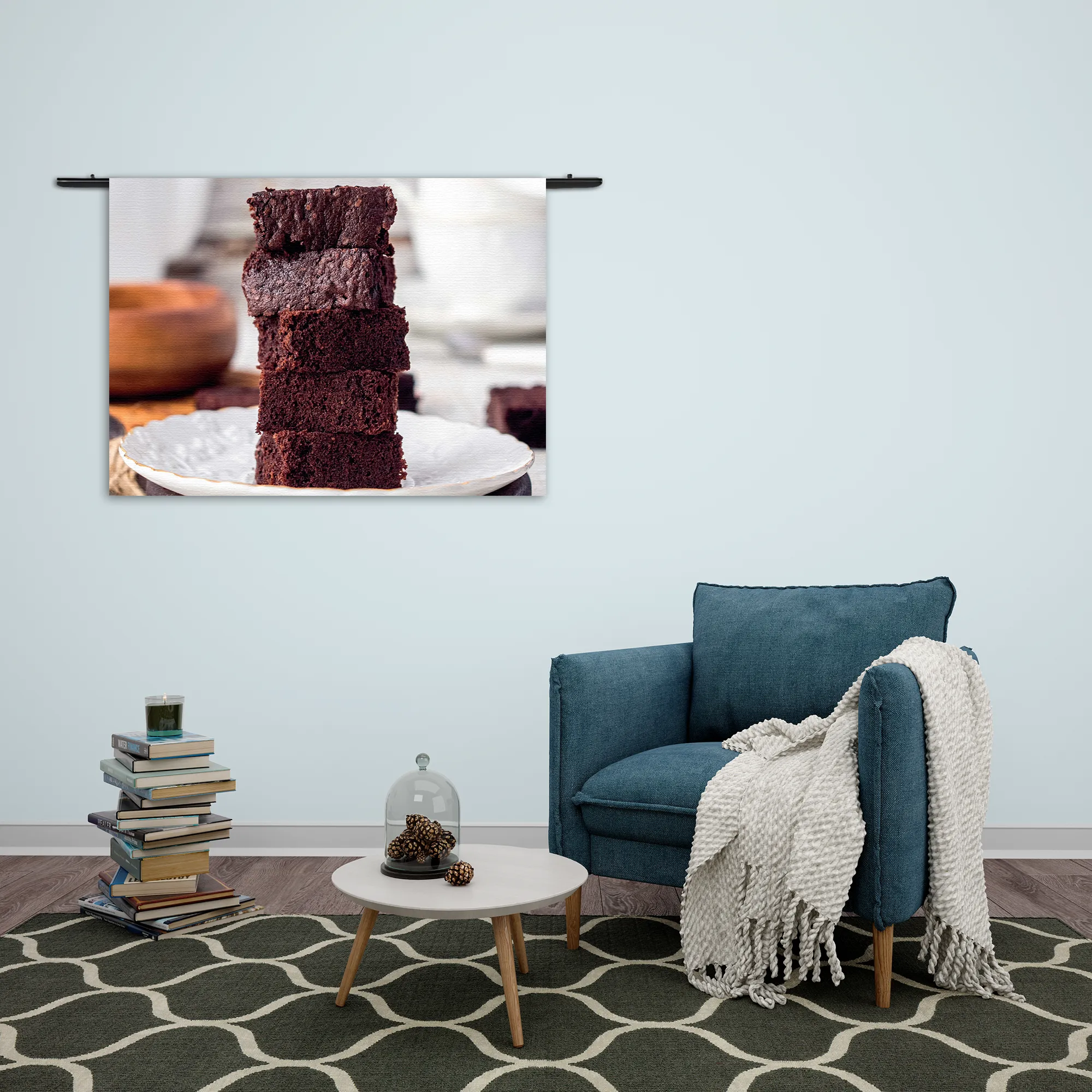 Wandkleed Brownies Rechthoek Horizontaal Template 50 70 WK Horizontaal Eten En Drinken 69 2