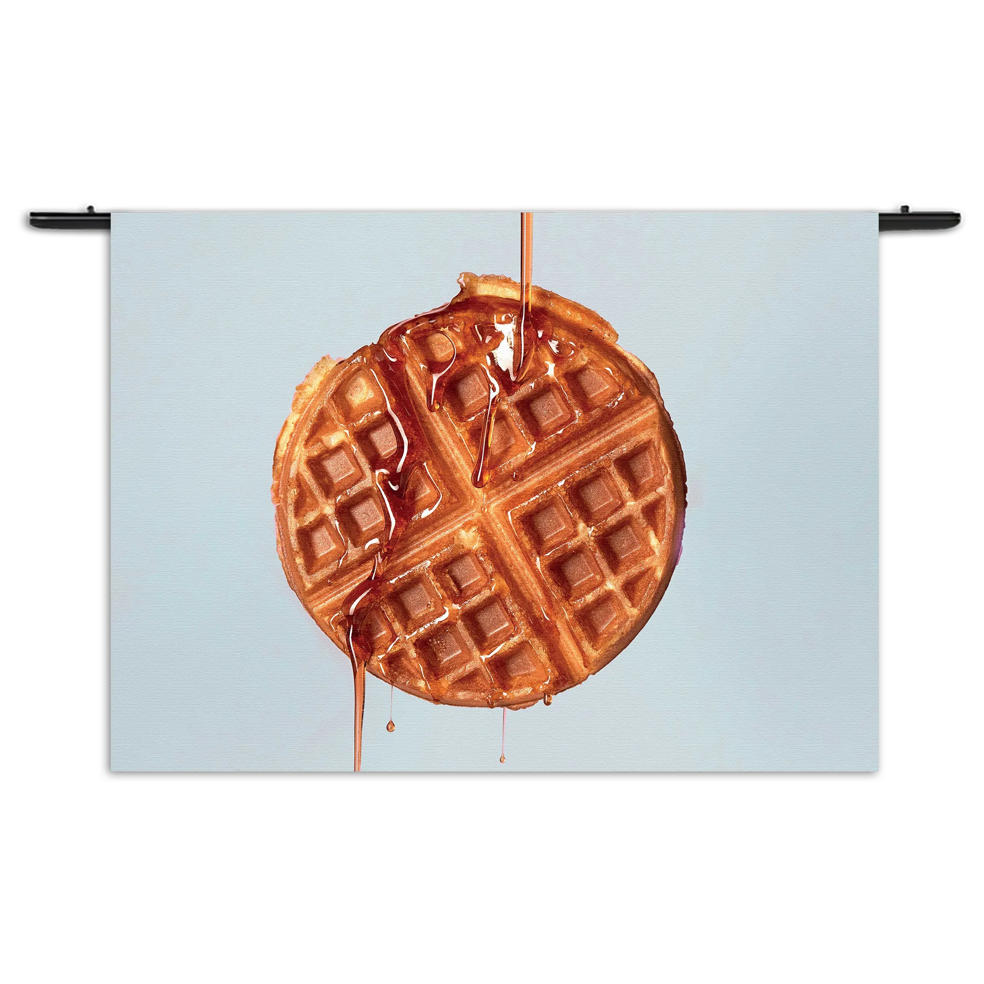 Wandkleed Wafel met Karamelsaus Rechthoek Horizontaal Template 50 70 WK Horizontaal Eten En Drinken 72 1