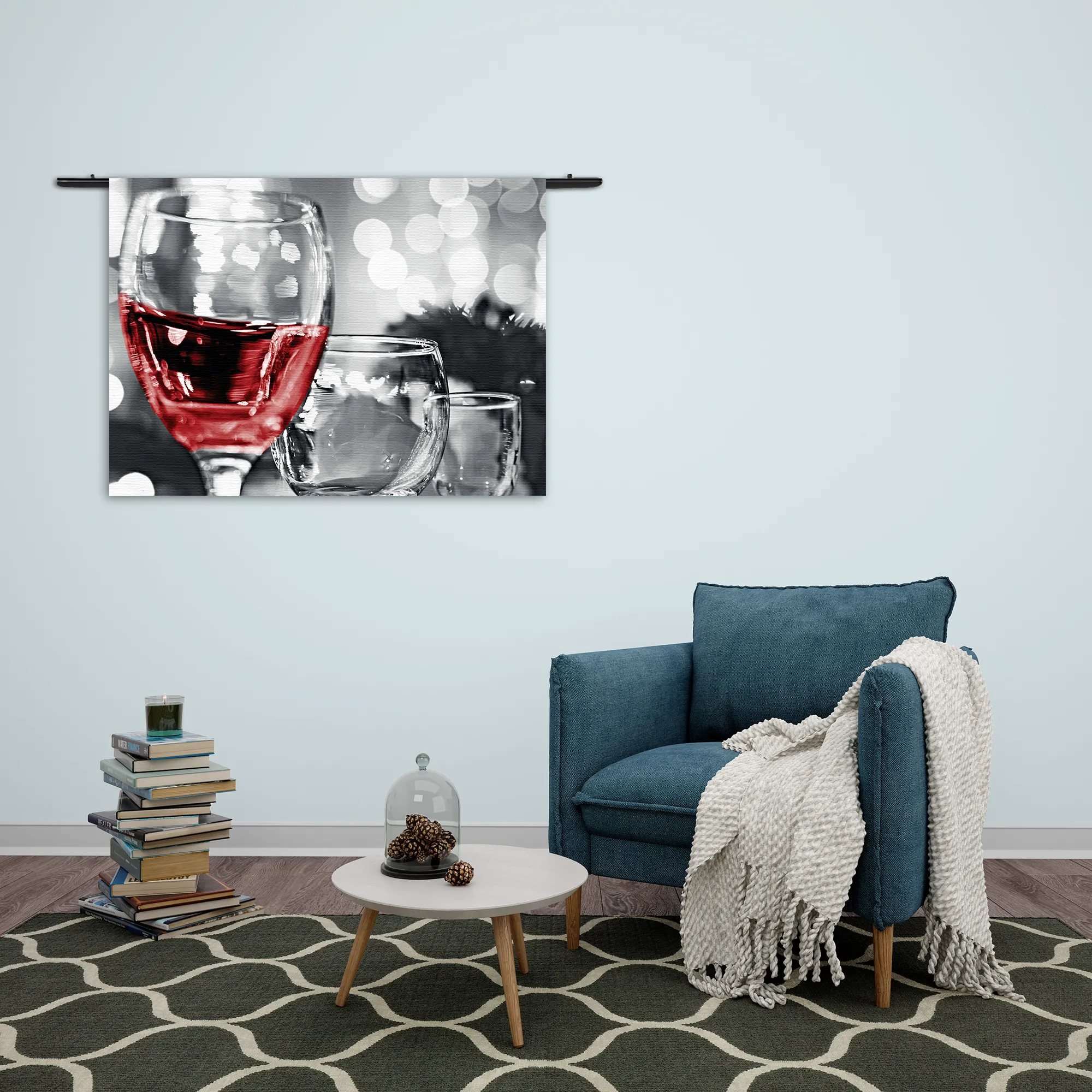 Wandkleed Drink Rode Wijn Rechthoek Horizontaal Template 50 70 WK Horizontaal Eten En Drinken 77 2