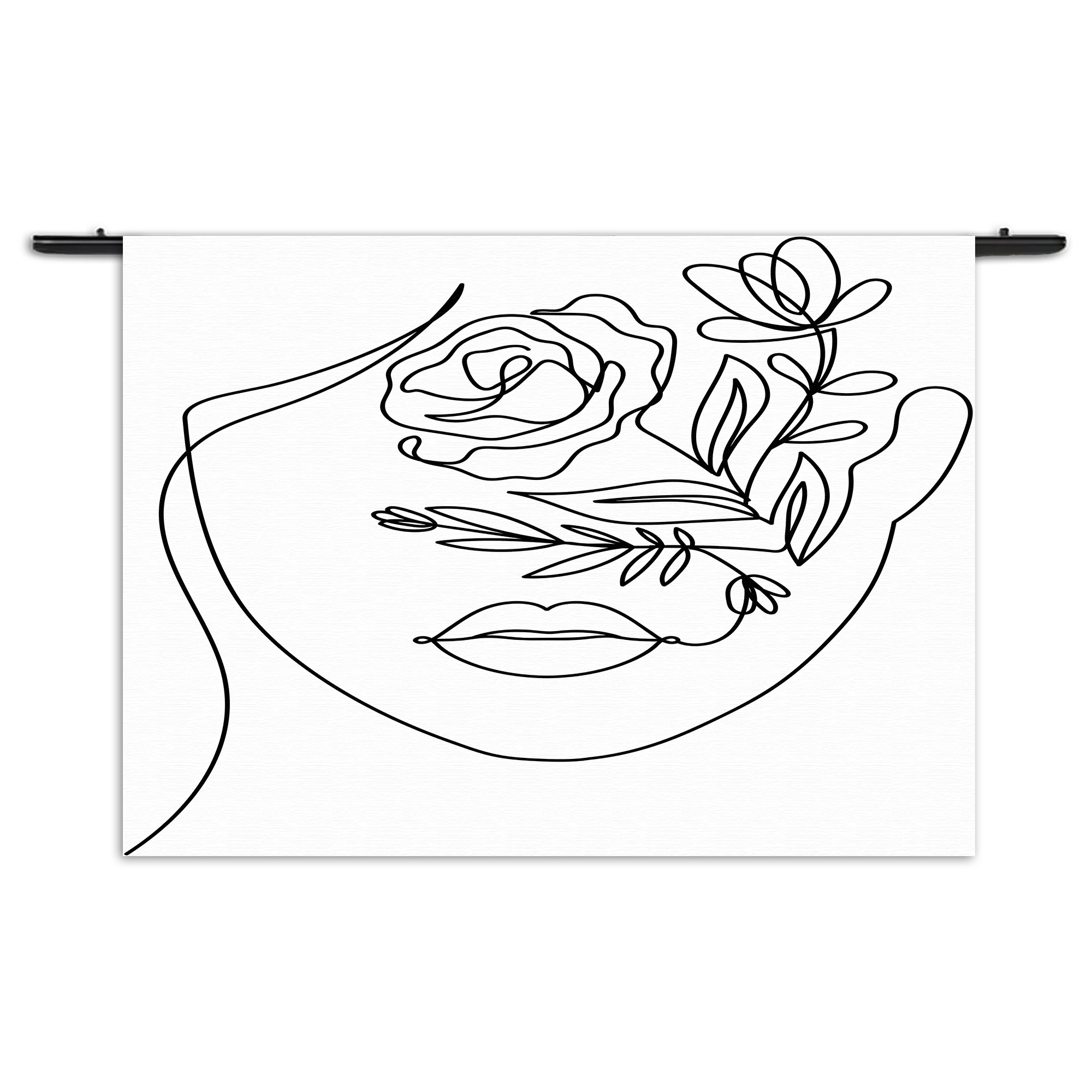 Template_50-70_WK_Horizontaal_LifeStyle_6-1 Wandkleed De Bloemen Dame Rechthoek Horizontaal Template 50 70 WK Horizontaal LifeStyle 6 1