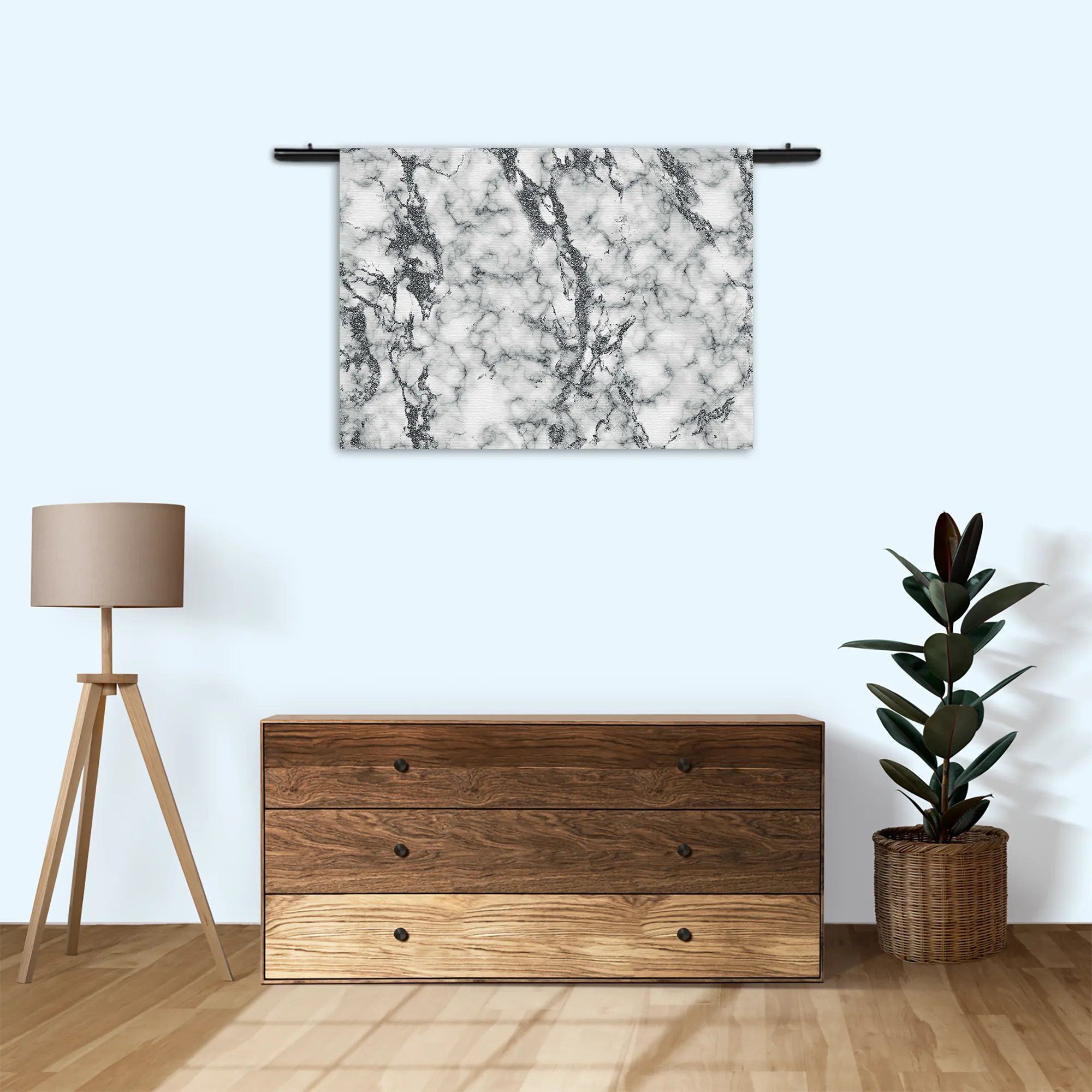 Wandkleed Basis Marmer Look Grijs Rechthoek Horizontaal Template 50 70 WK Horizontaal Marmer 1 3