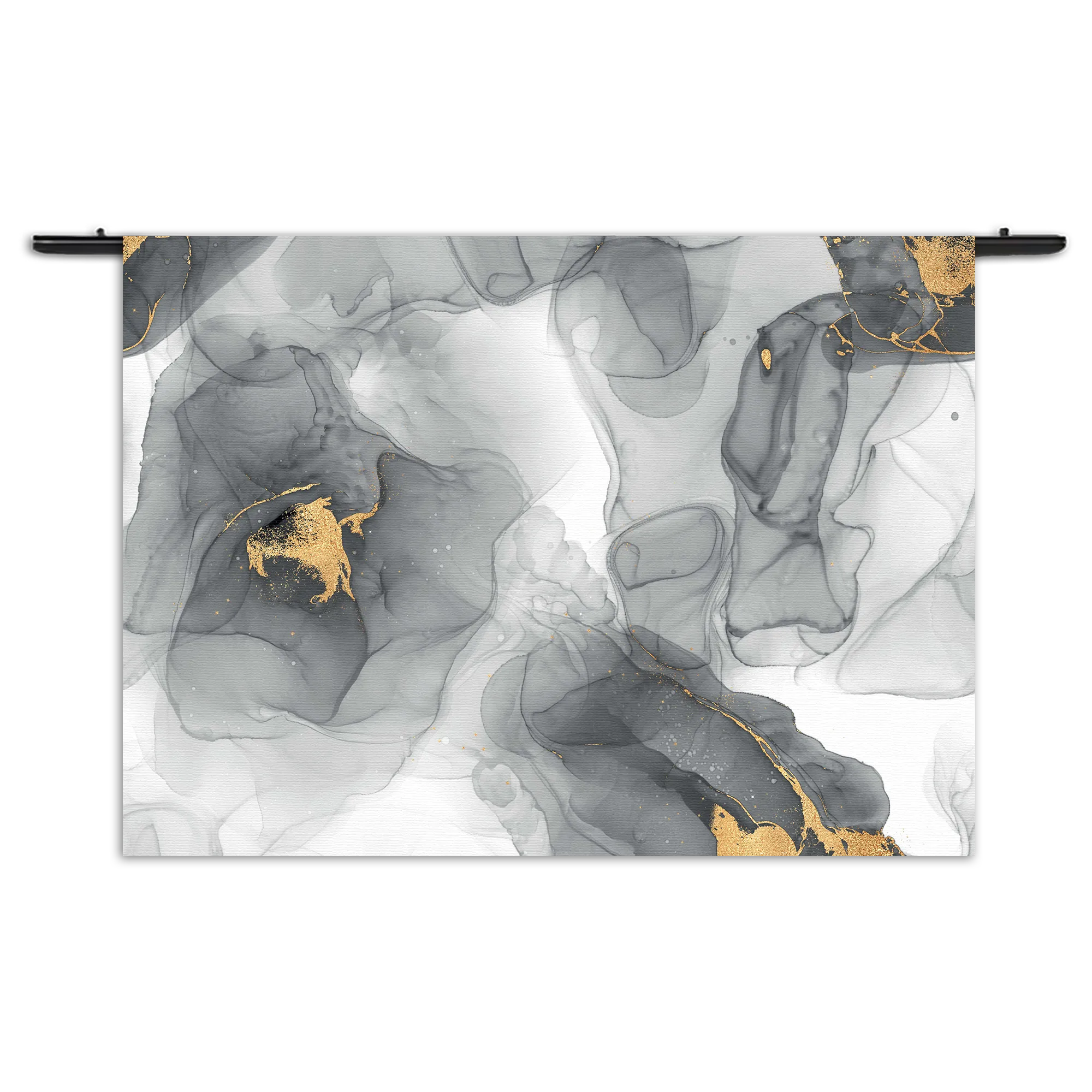 Wandkleed Abstract Marmer Look Grijs met Goud 04 Rechthoek Horizontaal Template 50 70 WK Horizontaal Marmer 13 1