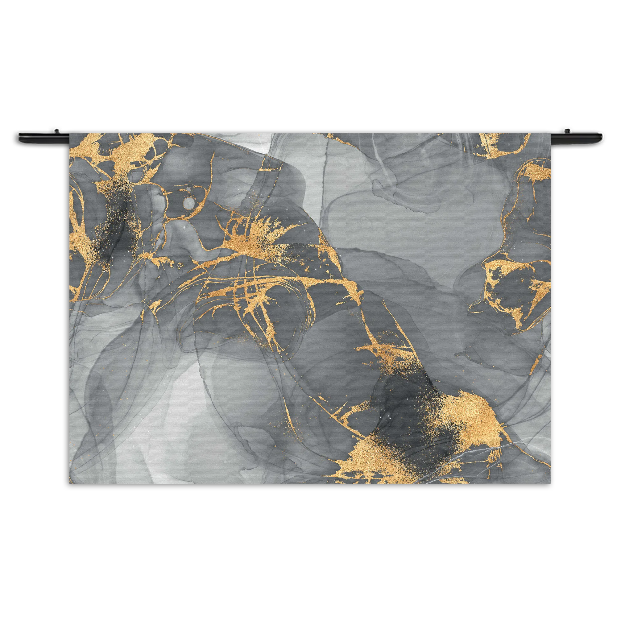 Wandkleed Abstract Marmer Look Grijs met Goud 05 Rechthoek Horizontaal Template 50 70 WK Horizontaal Marmer 14 1