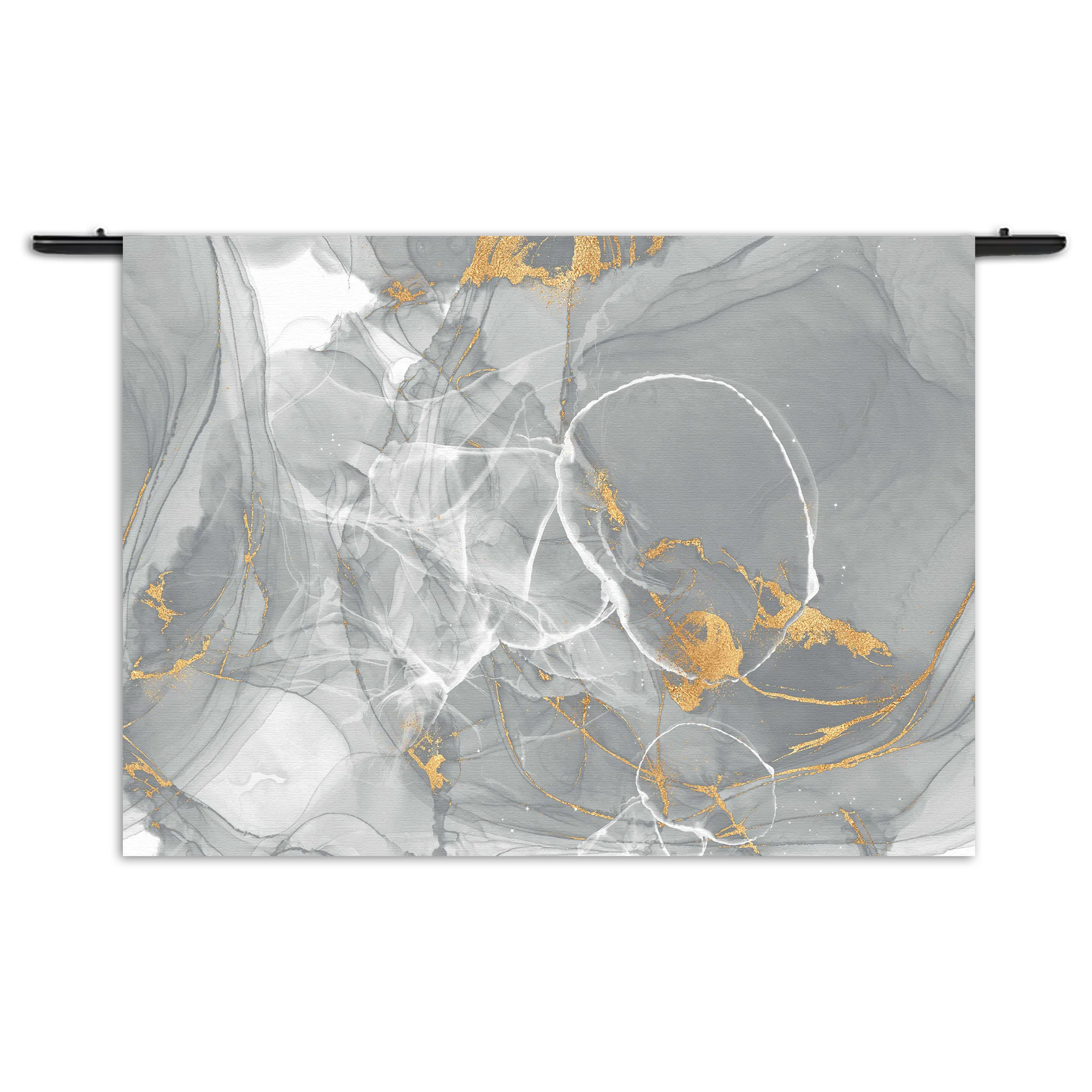 Wandkleed Abstract Marmer Look Grijs met Goud 06 Rechthoek Horizontaal Template 50 70 WK Horizontaal Marmer 17 1