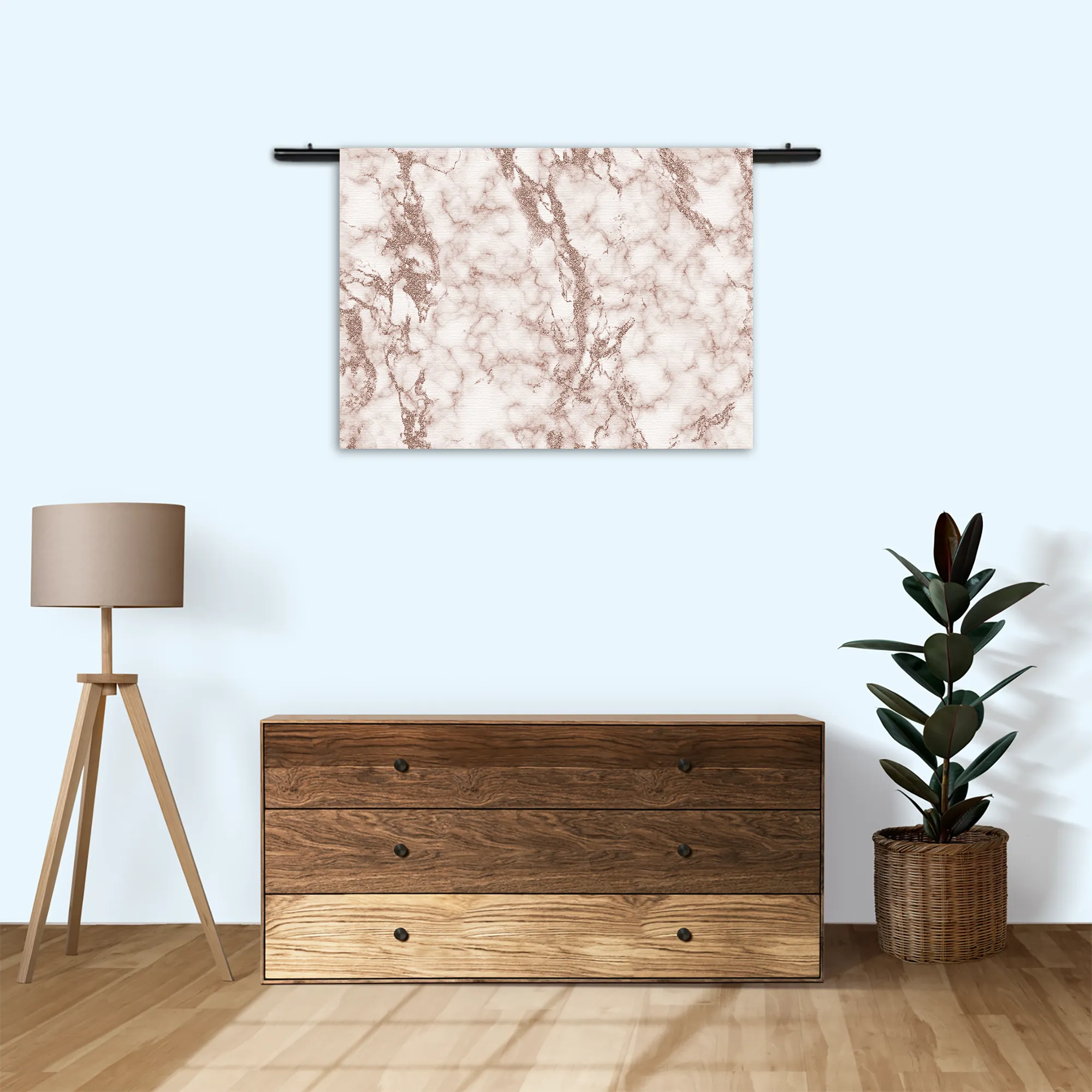 Wandkleed Basis Marmer Look Bruin Rechthoek Horizontaal Template 50 70 WK Horizontaal Marmer 2 3