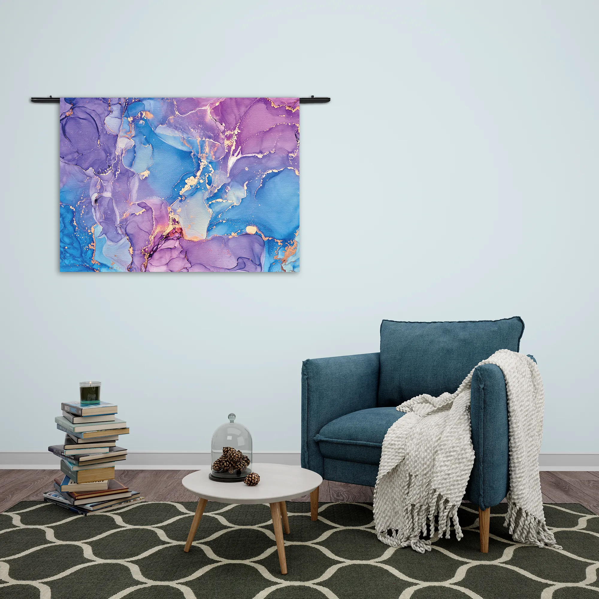 Wandkleed Marmer Look Colored 01 Rechthoek Horizontaal Template 50 70 WK Horizontaal Marmer 20 2