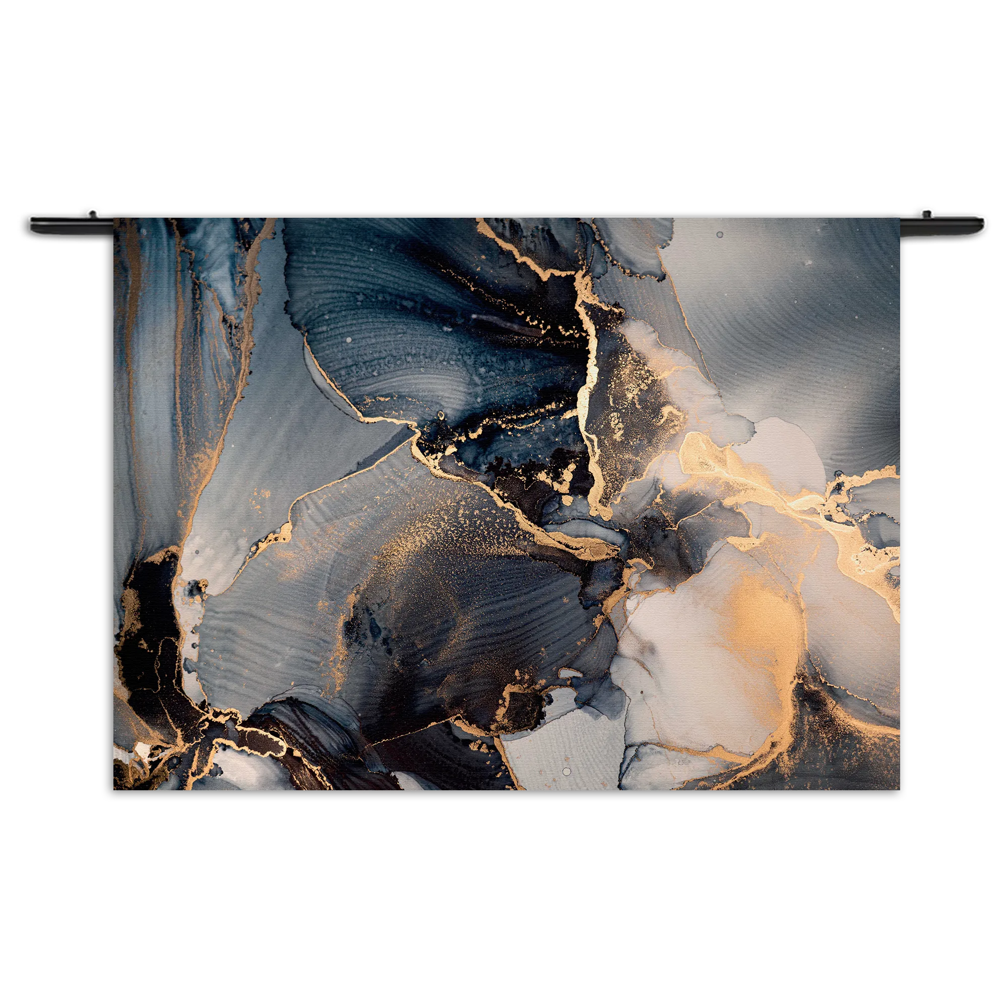 Wandkleed Marmer Look Chique Donker Blauwtinten met Goud 01 Rechthoek Horizontaal Template 50 70 WK Horizontaal Marmer 29 1
