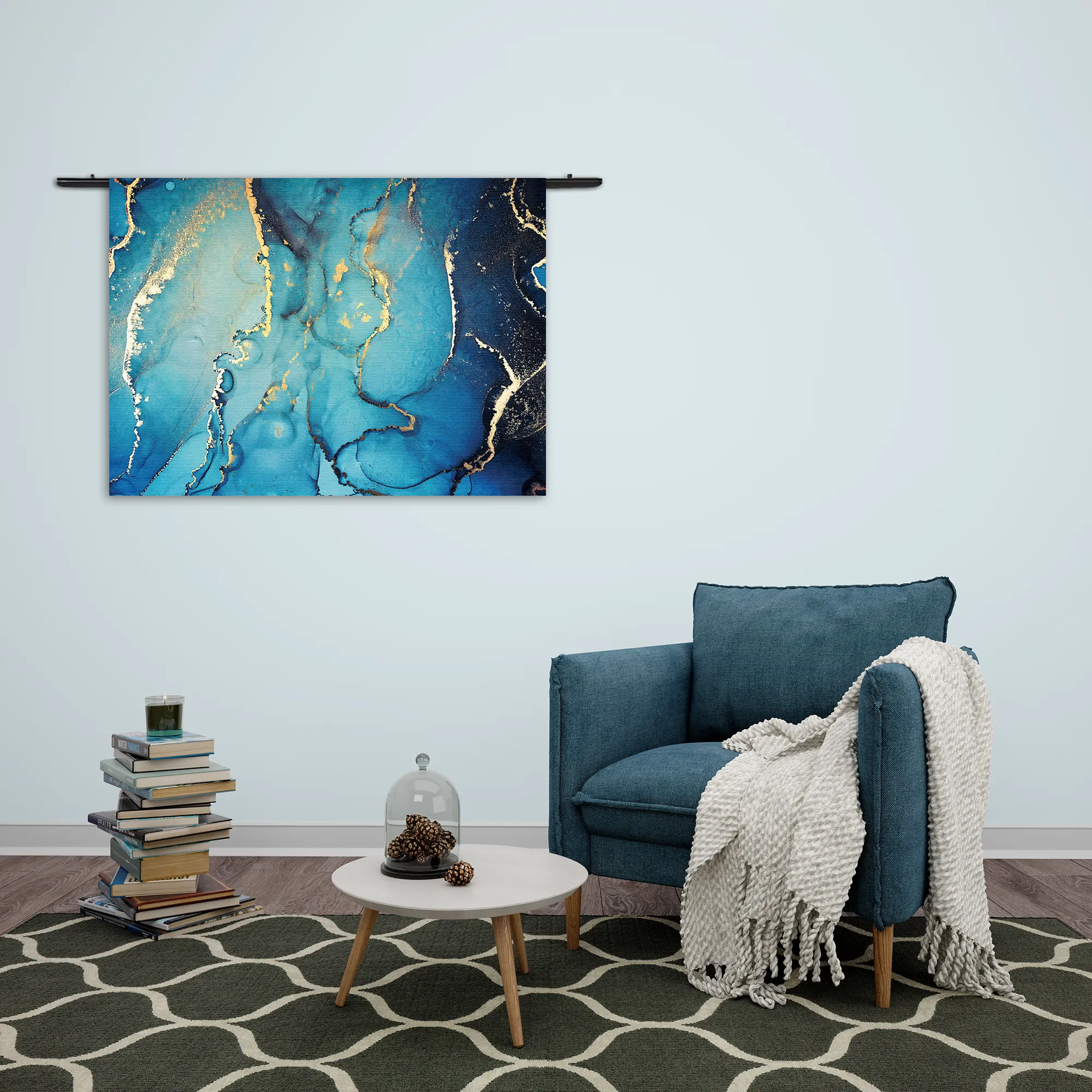 Wandkleed Marmer Look Colored 010 Rechthoek Horizontaal Template 50 70 WK Horizontaal Marmer 33 2