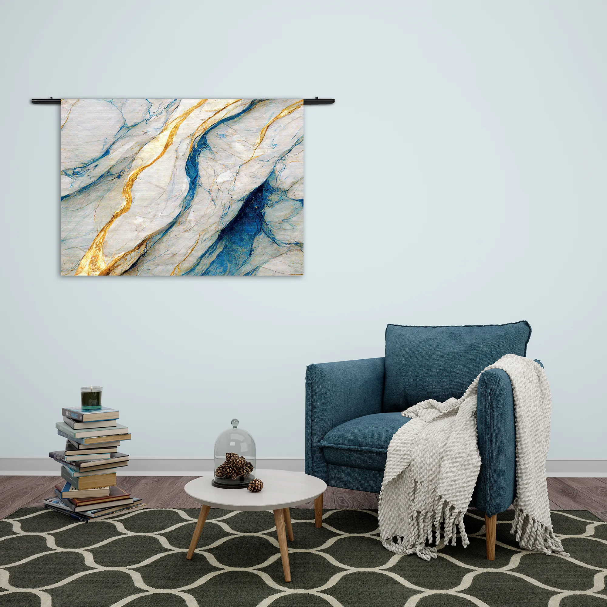 Wandkleed Marmer Look Rustgevend Maar Kleurrijk 01 Rechthoek Horizontaal Template 50 70 WK Horizontaal Marmer 34 2