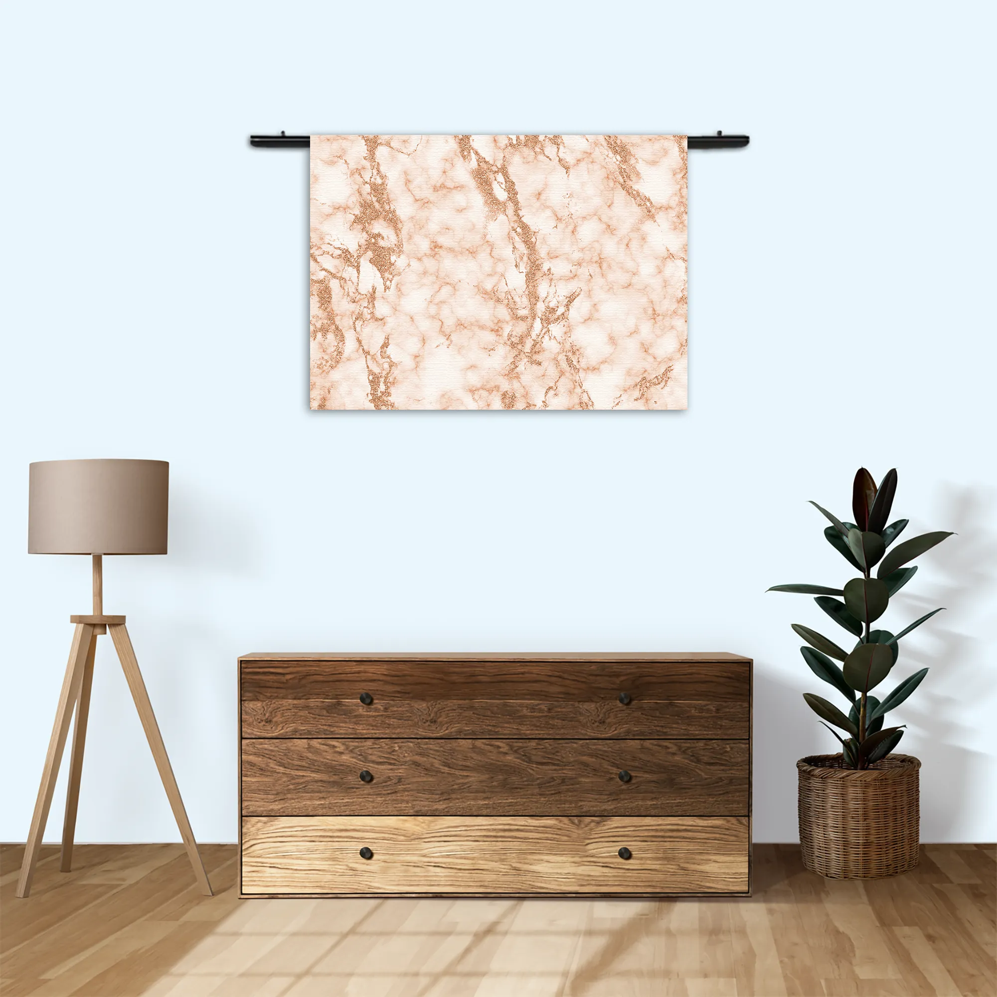 Wandkleed Basis Marmer Look Oranje Rechthoek Horizontaal Template 50 70 WK Horizontaal Marmer 4 3