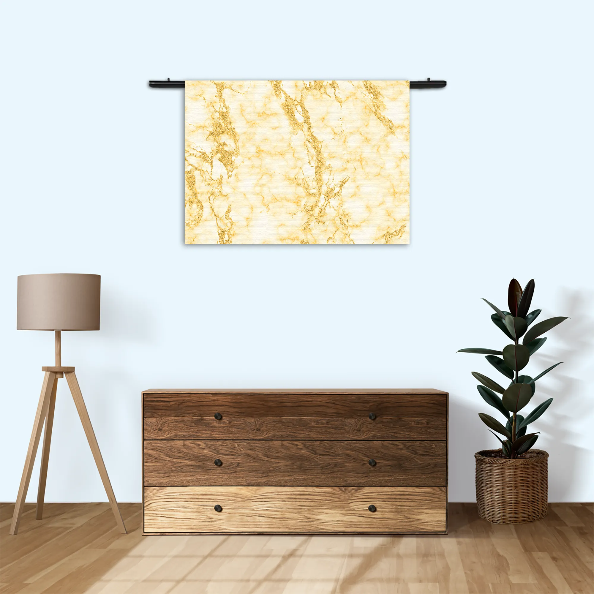 Wandkleed Basis Marmer Look Geel Rechthoek Horizontaal Template 50 70 WK Horizontaal Marmer 5 3