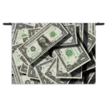 Wandkleed Dollars Money George Washington Rechthoek Horizontaal Template 50 70 WK Horizontaal Overig 05 1