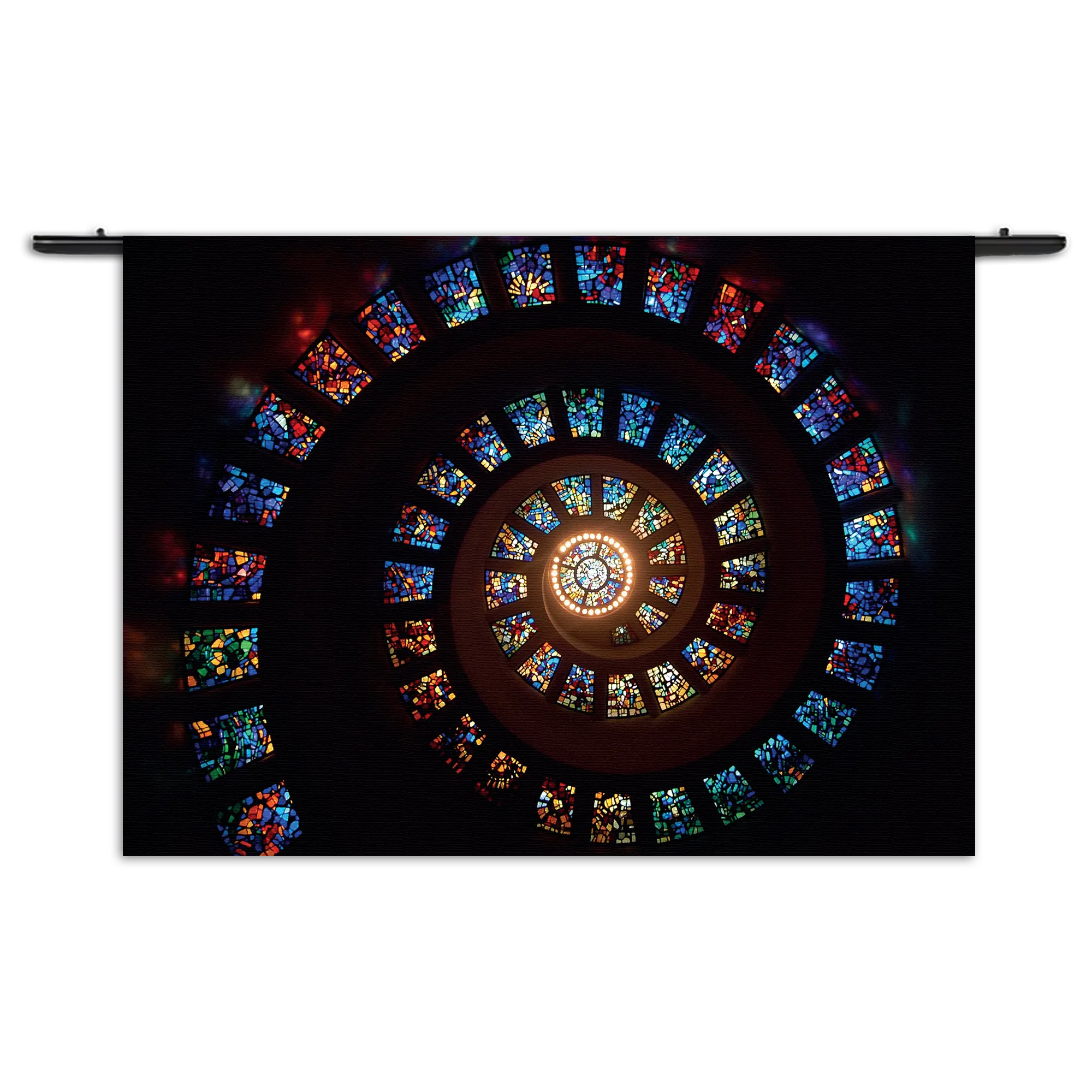 Wandkleed Glas en Lood Trappenhuis Rechthoek Horizontaal Template 50 70 WK Horizontaal Overig 06 1