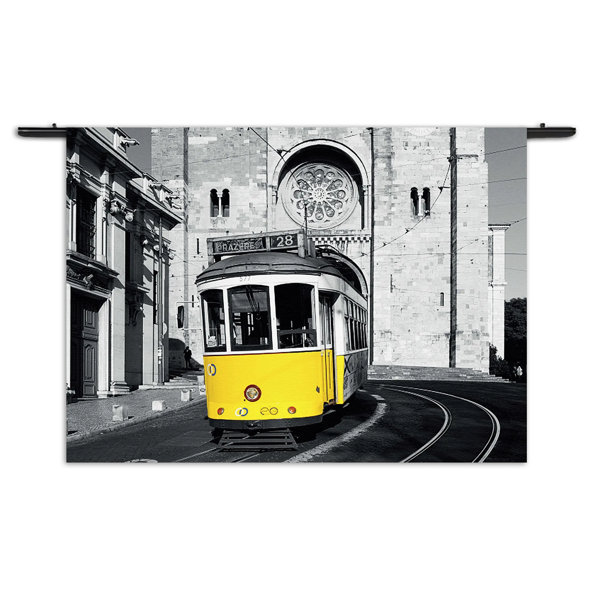 Wandkleed Old School Tram Rechthoek Horizontaal Template 50 70 WK Horizontaal Retro 15 1