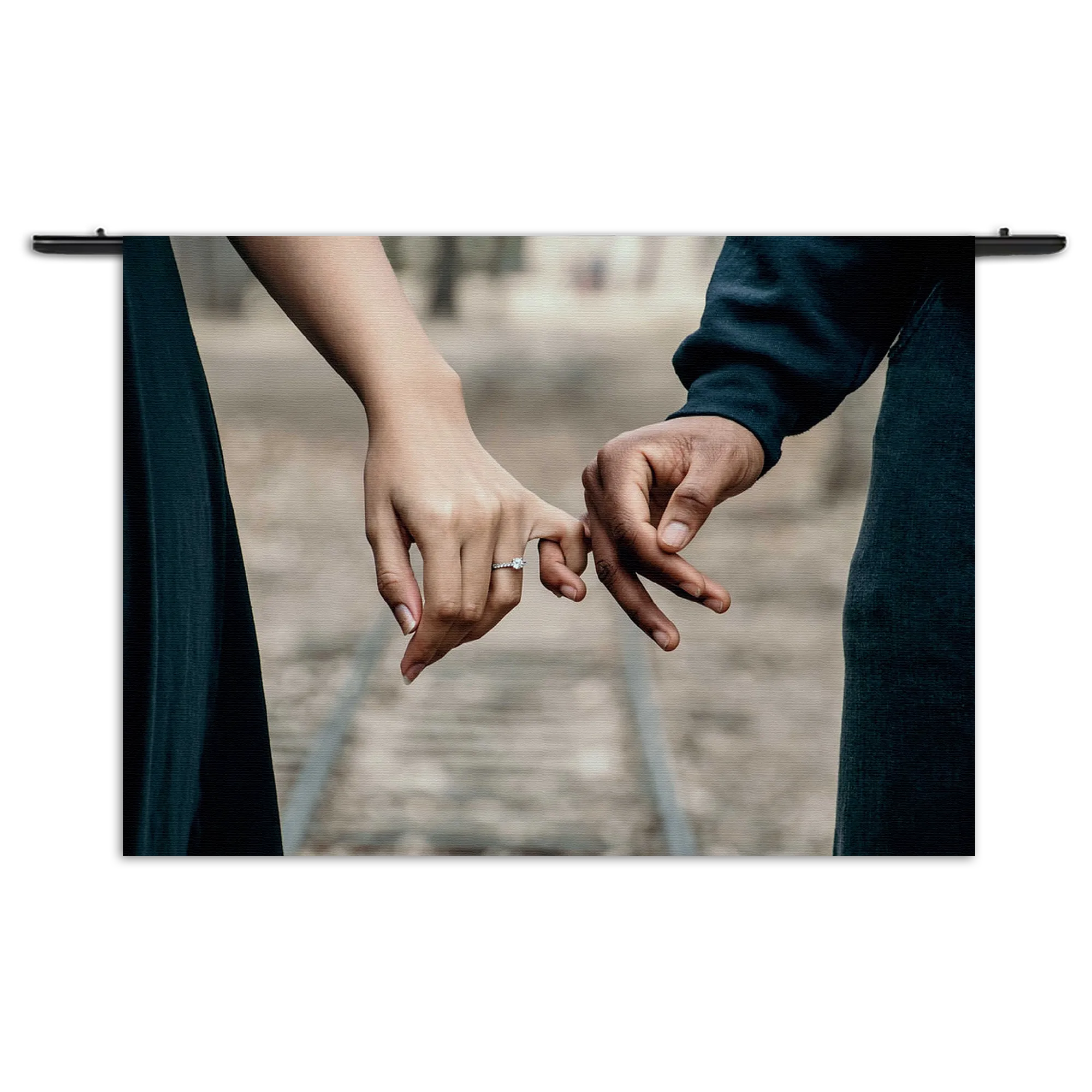 Wandkleed Pak Maar Mijn Hand Rechthoek Horizontaal Template 50 70 WK Horizontaal Romantisch 1 1