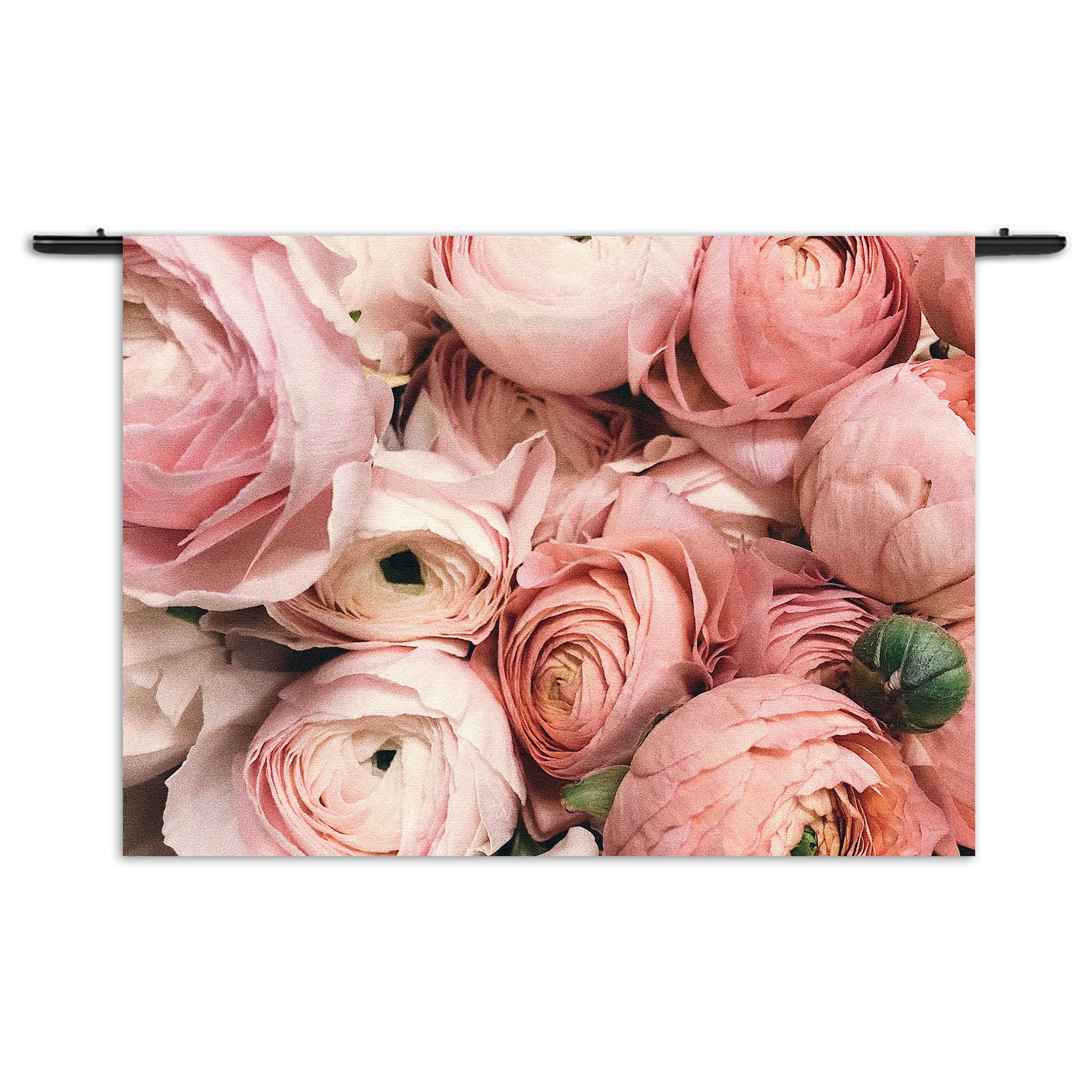 Wandkleed Roze Rozen Boeket Rechthoek Horizontaal Template 50 70 WK Horizontaal Romantisch 13 1