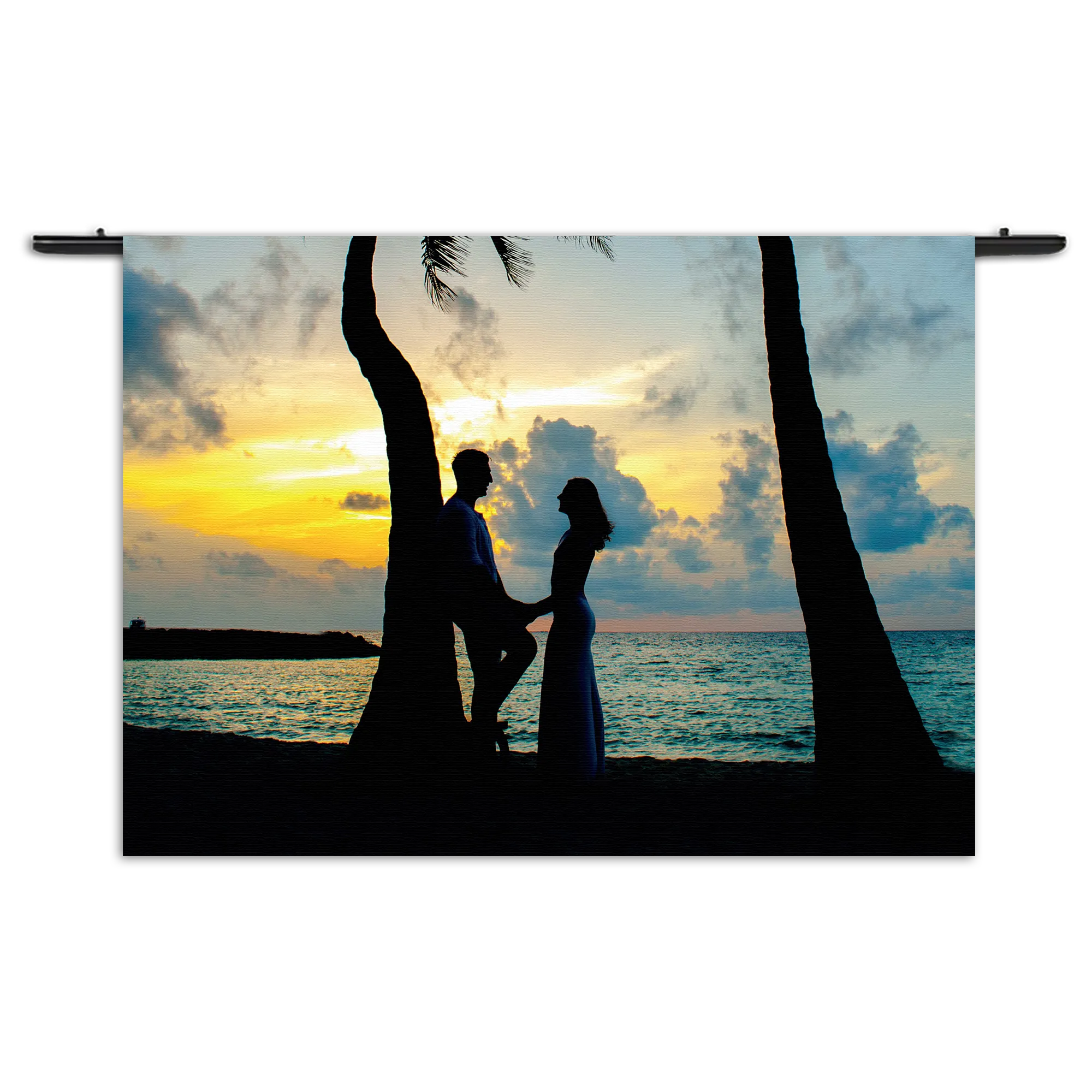 Wandkleed Romantiek Op Het Strand Rechthoek Horizontaal Template 50 70 WK Horizontaal Romantisch 3 1