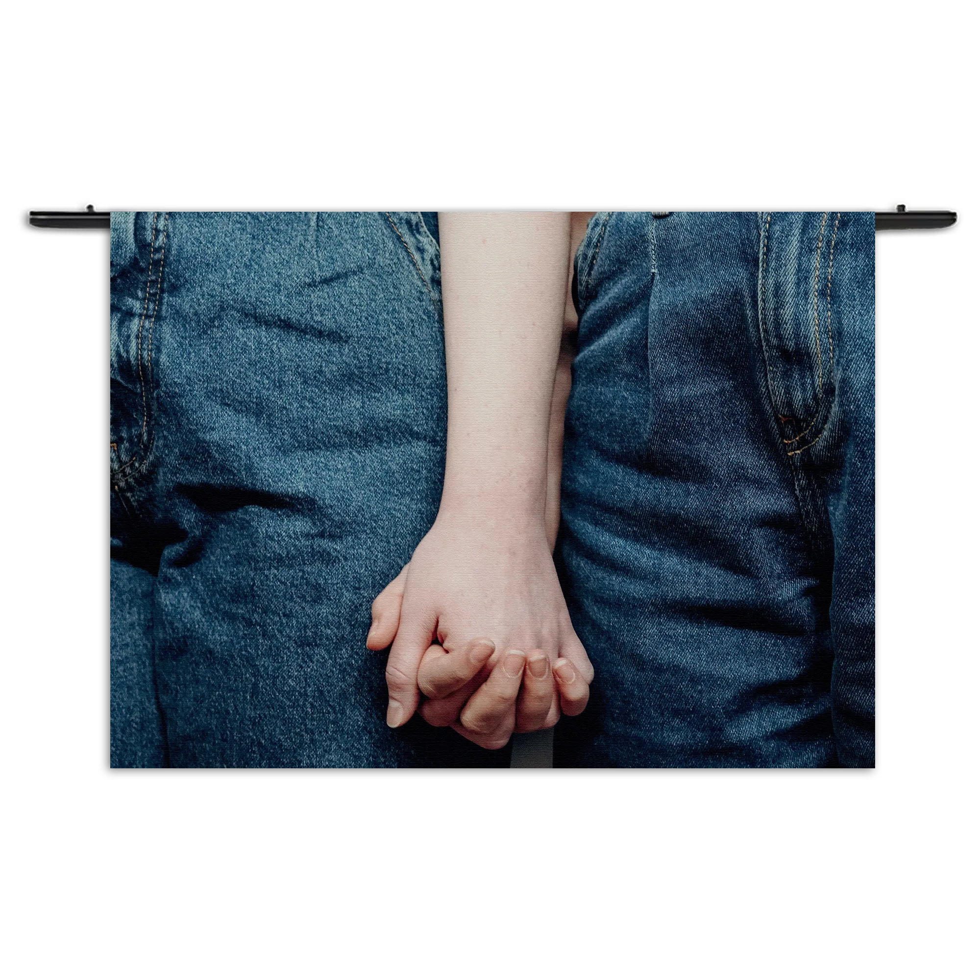 Wandkleed Hand In Hand Rechthoek Horizontaal Template 50 70 WK Horizontaal Romantisch 4 1