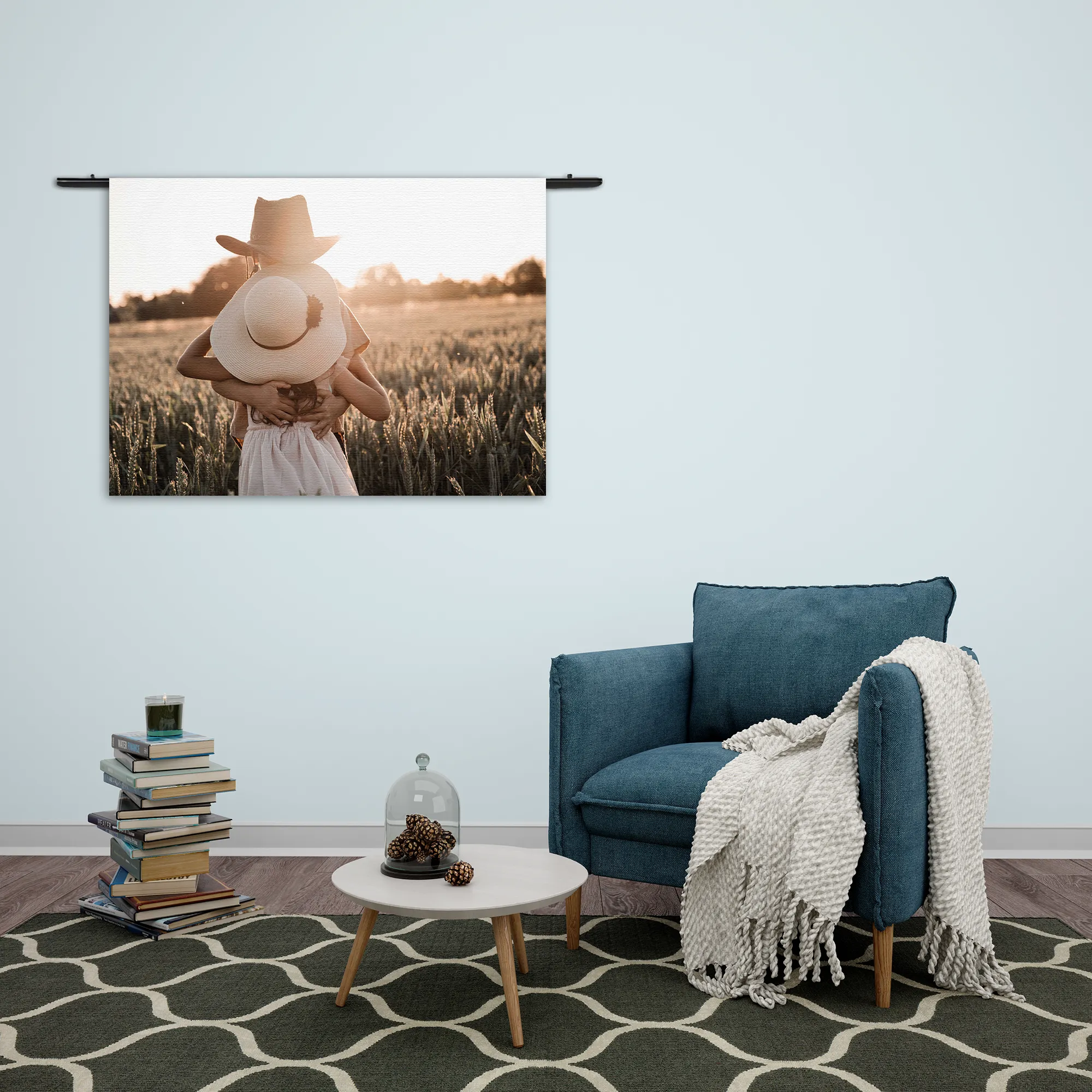 Wandkleed Liefde Op Het Platteland Rechthoek Horizontaal Template 50 70 WK Horizontaal Romantisch 8 2