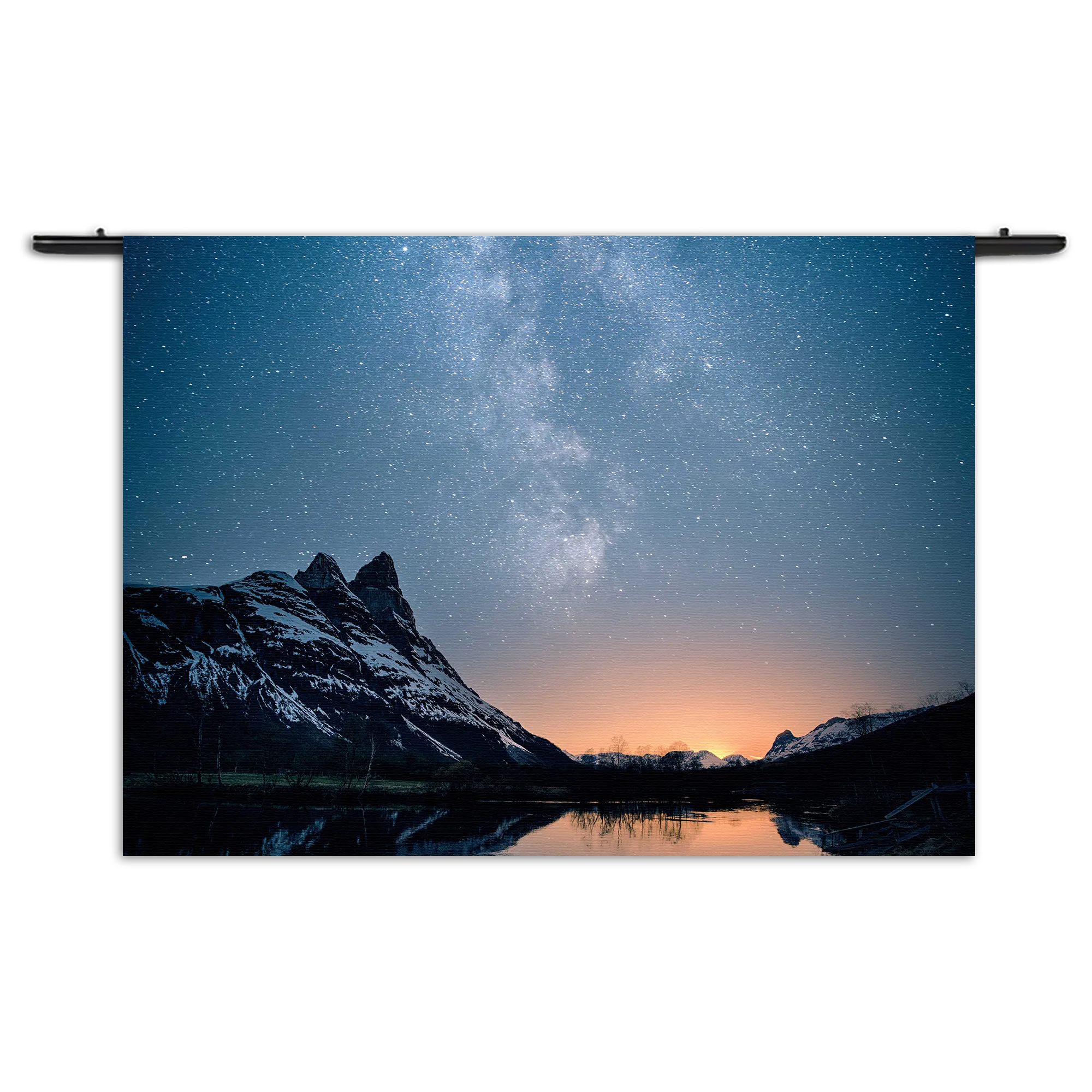 Wandkleed De blauwe melkweg Rechthoek Horizontaal Template 50 70 WK Horizontaal Ruimtevaart 19 1