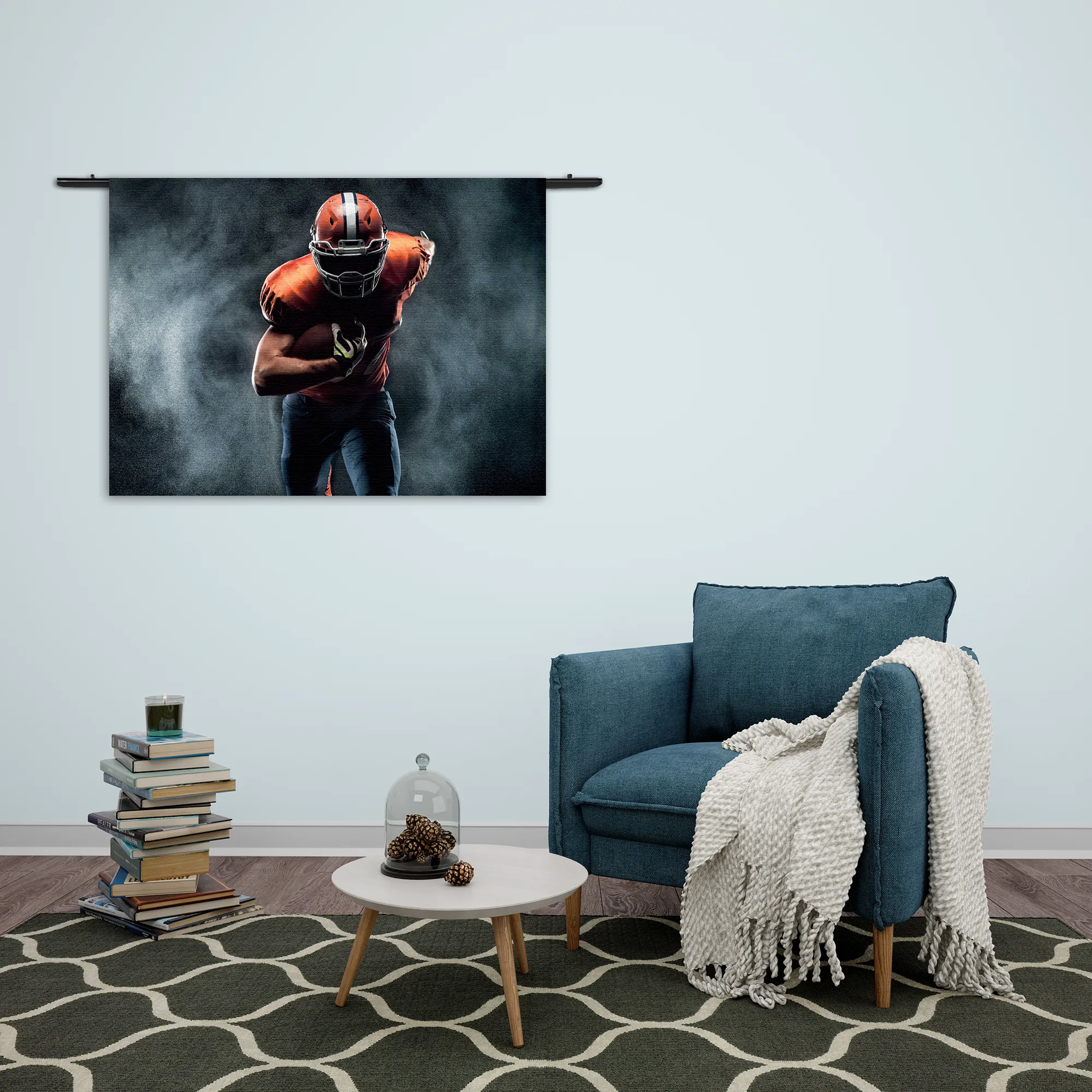 Wandkleed Rugby Meer Voor Mannen Rechthoek Horizontaal Template 50 70 WK Horizontaal Sport 10 2