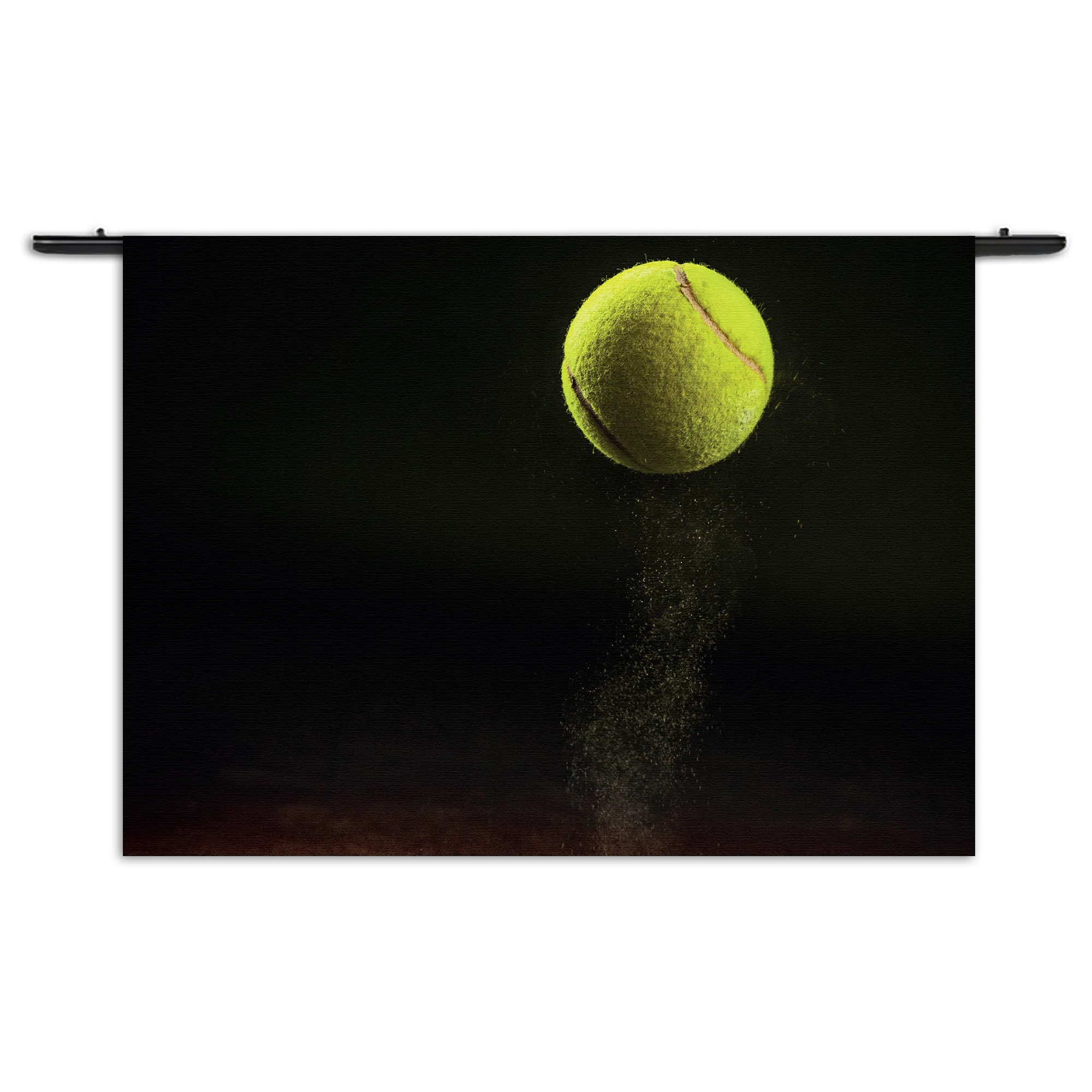 Wandkleed Tennisbal Op Grevel Rechthoek Horizontaal Template 50 70 WK Horizontaal Sport 9 1