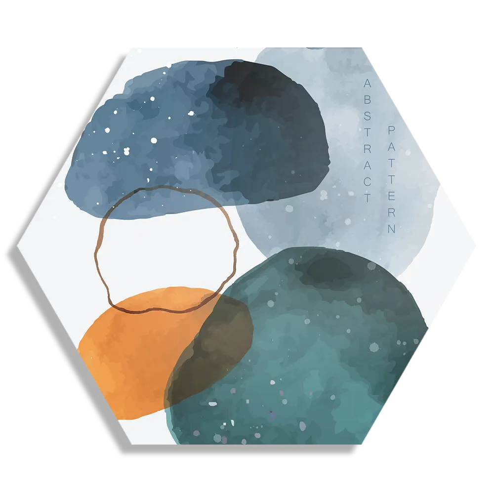 Template_Hexagon1_Abstract_08-1 Schilderij Scandinavisch Kleurrijk Hexagon Template Hexagon1 Abstract 08 1