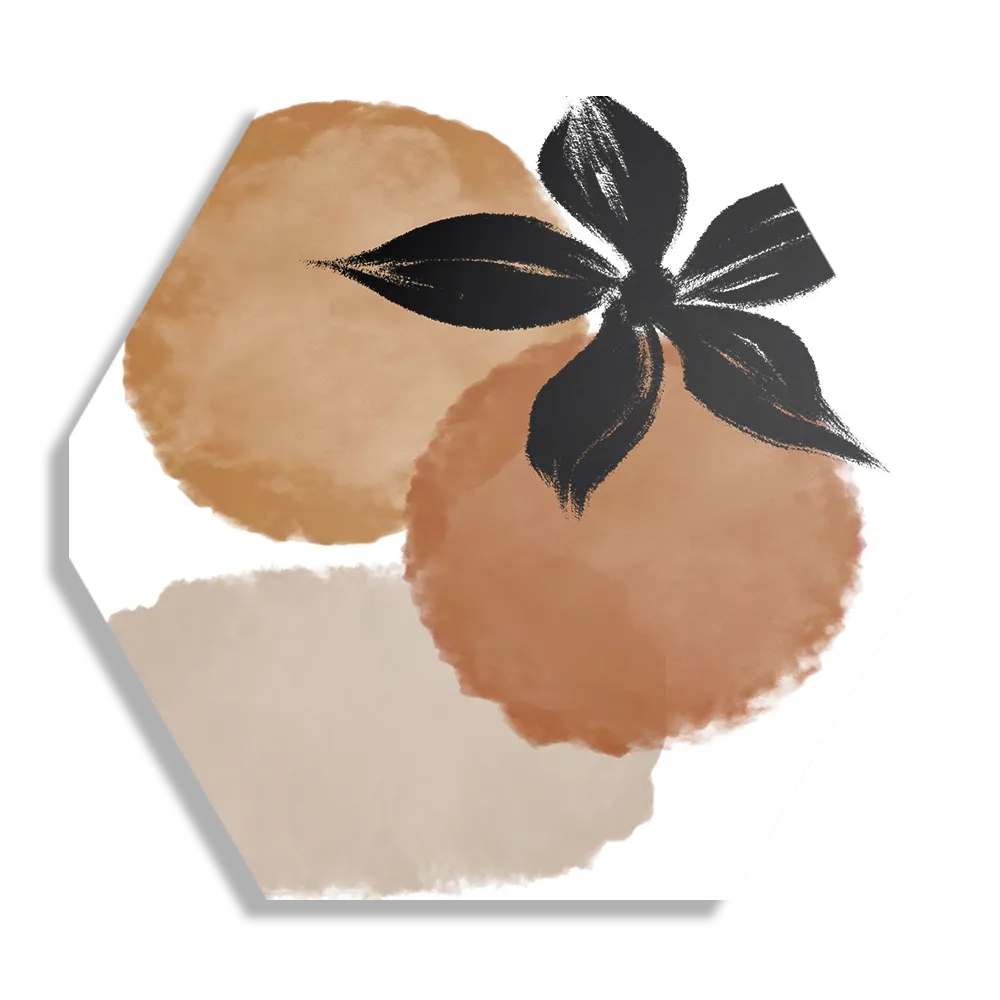 Schilderij Naturel tinten scandinavisch 03 Hexagon Template Hexagon1 Abstract 104 1