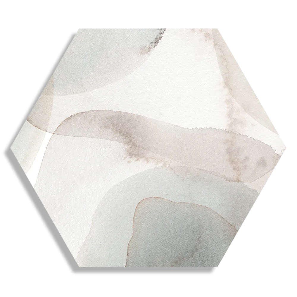 Schilderij Abstract Rustige Tinten met Accent 03 Hexagon Template Hexagon1 Abstract 108 1