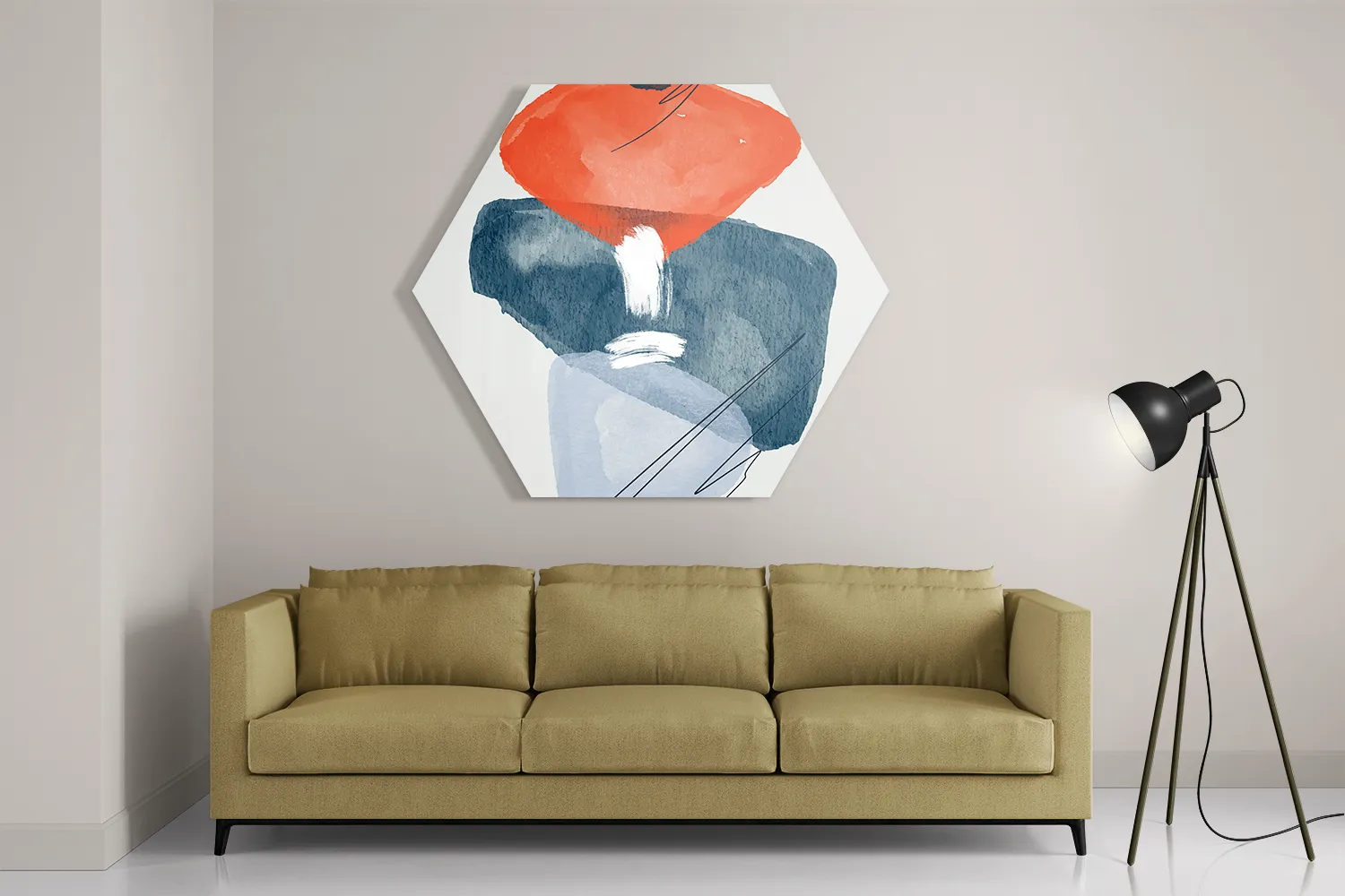 Schilderij Scandinavisch Design Hexagon Template Hexagon1 Abstract 116 2