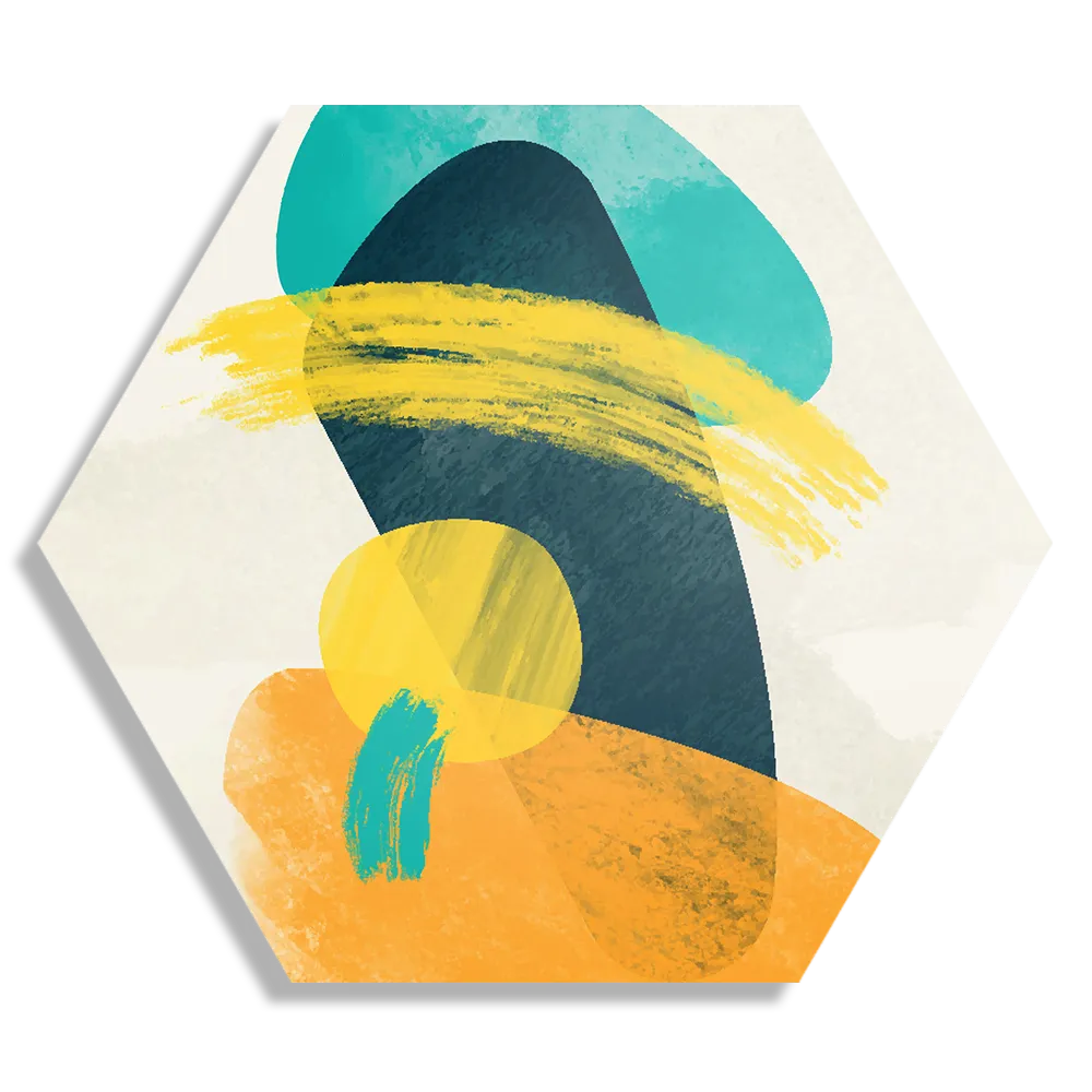 Schilderij Scandinavisch Design Kleurrijk Hexagon Template Hexagon1 Abstract 117 1