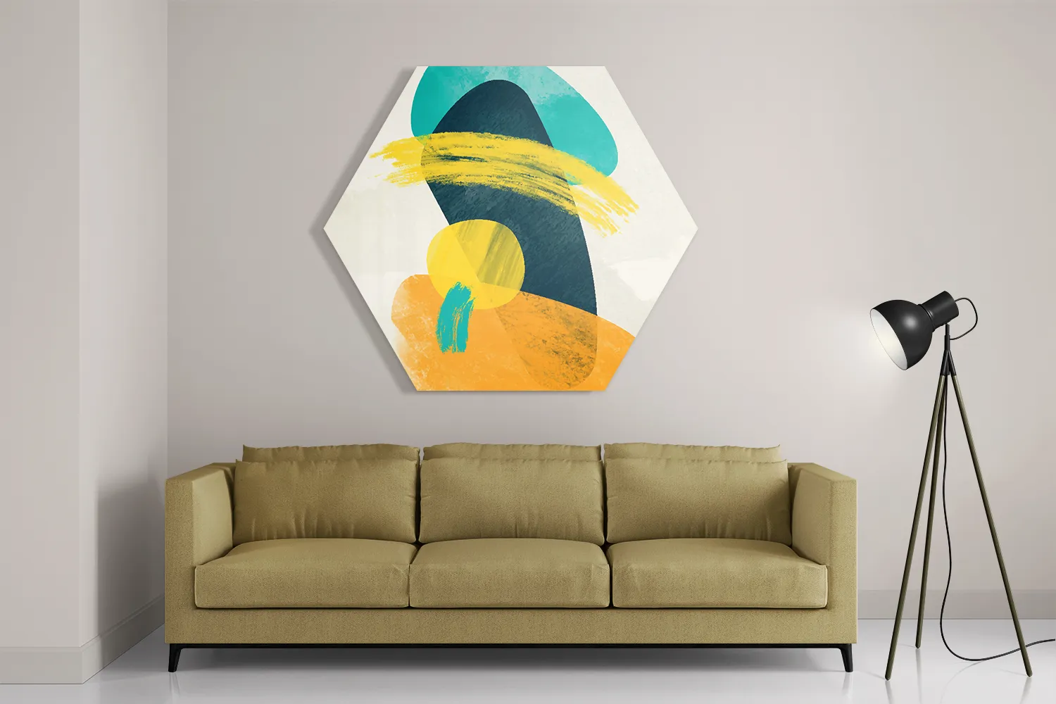 Schilderij Scandinavisch Design Kleurrijk Hexagon Template Hexagon1 Abstract 117 2