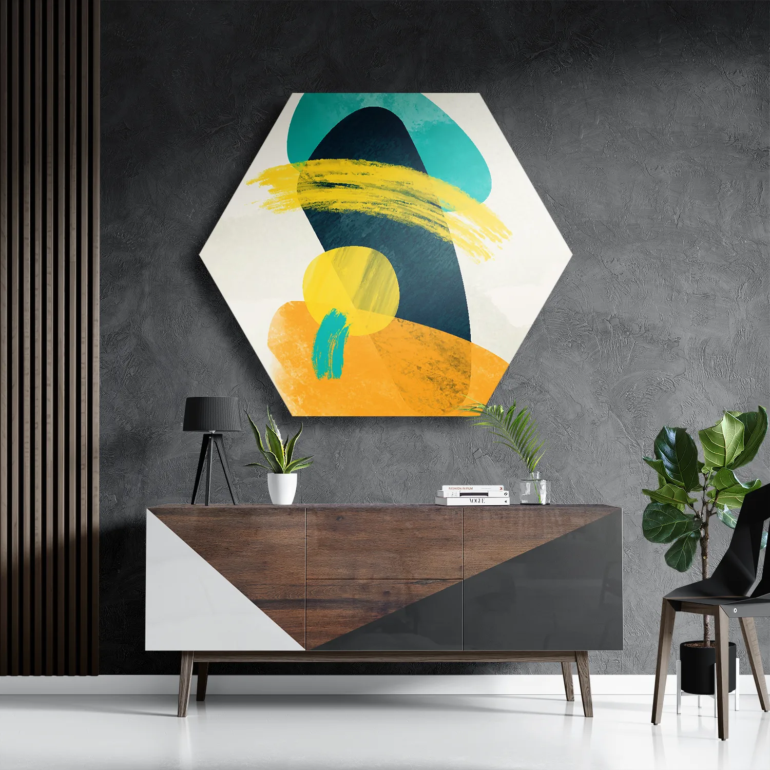 Schilderij Scandinavisch Design Kleurrijk Hexagon Template Hexagon1 Abstract 117 3