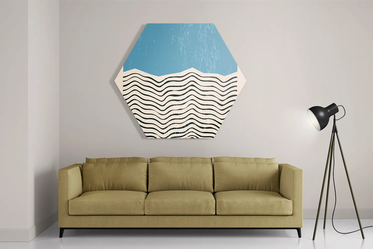 Template_Hexagon1_Abstract_13-2 Schilderij Scandinavisch Basis Blauw Hexagon Template Hexagon1 Abstract 13 2