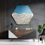 Template_Hexagon1_Abstract_13-3 Schilderij Scandinavisch Basis Blauw Hexagon Template Hexagon1 Abstract 13 3