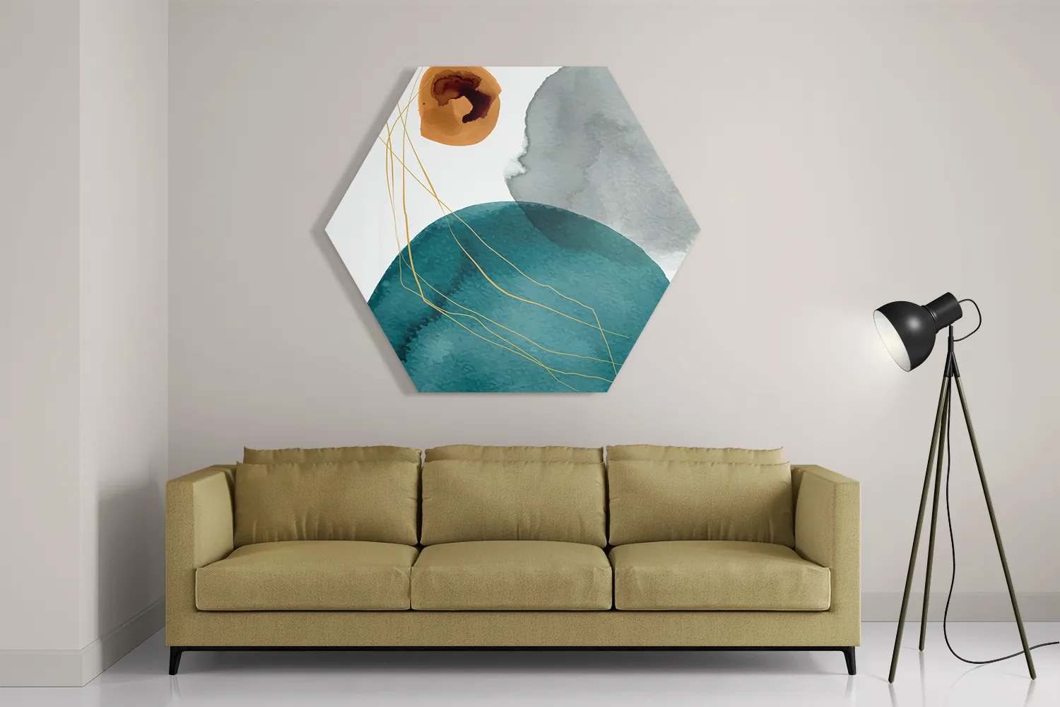 Template_Hexagon1_Abstract_20-2 Schilderij Abstract Cirkels Multikleur 01 Hexagon Template Hexagon1 Abstract 20 2
