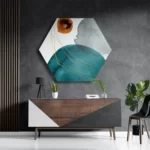 Template_Hexagon1_Abstract_20-3 Schilderij Abstract Cirkels Multikleur 01 Hexagon Template Hexagon1 Abstract 20 3
